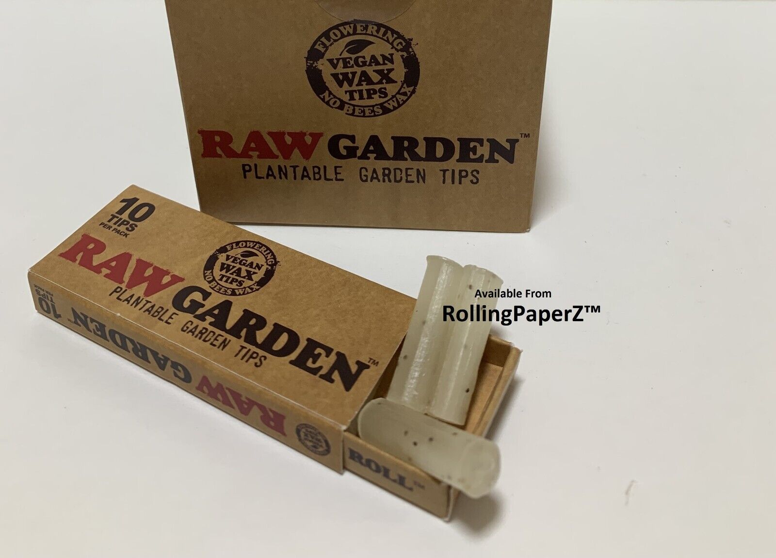 New RAW GARDEN Plantable Garden TIPS with seeds inside 10 wax tips per pack