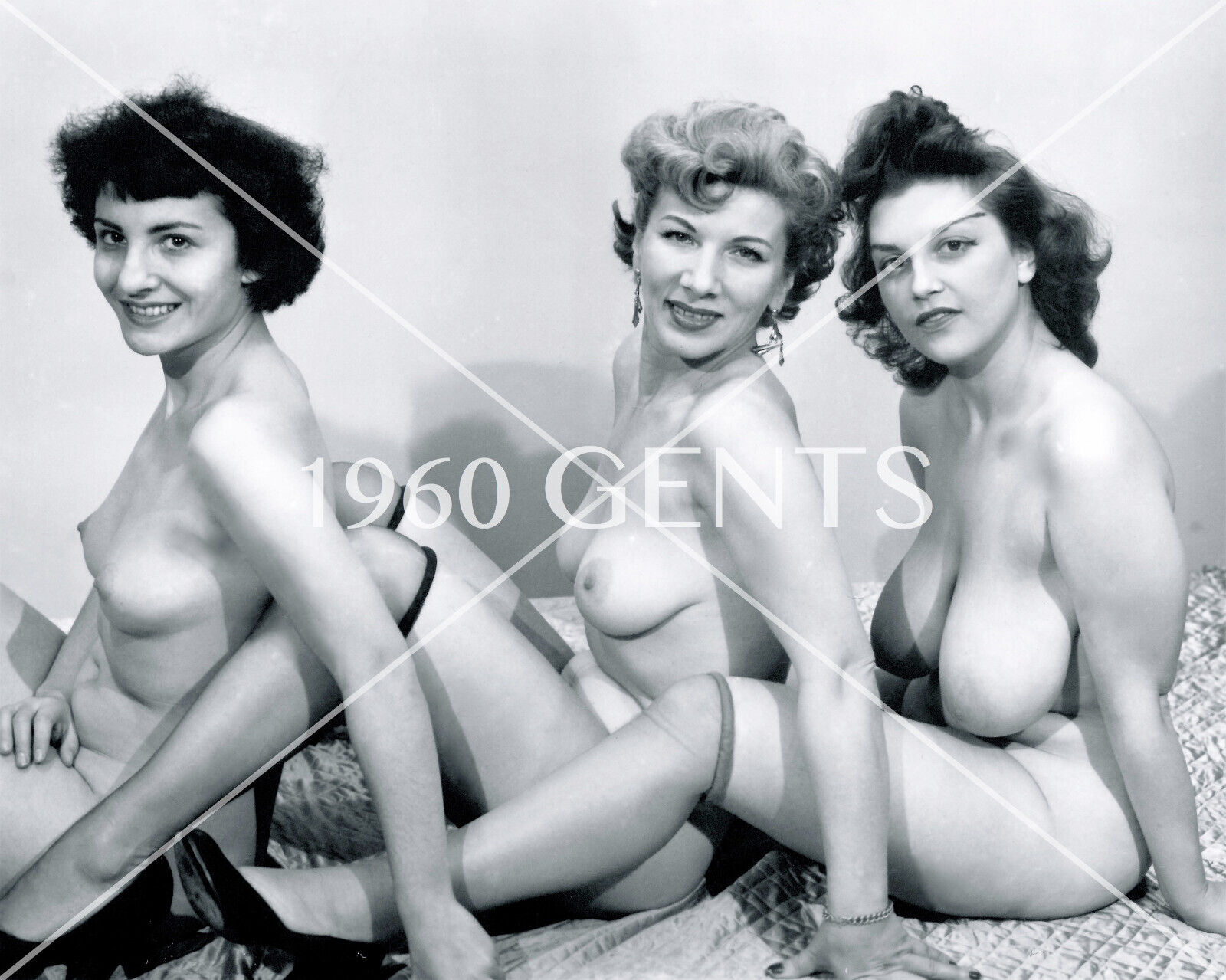 1950s Photo Print Big Breasts Brunette Model Elenor Ames Art EA7