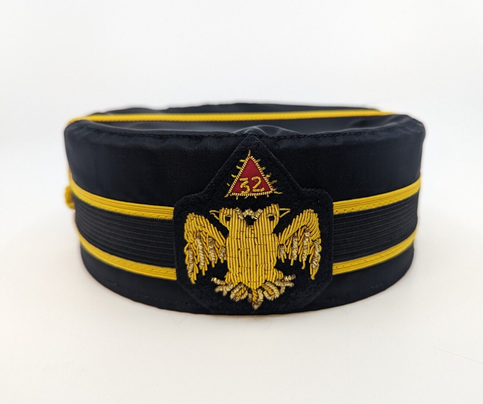 Vintage Freemason Masonic 32nd Degree Double Eagle Scottish Rite Hat and Case