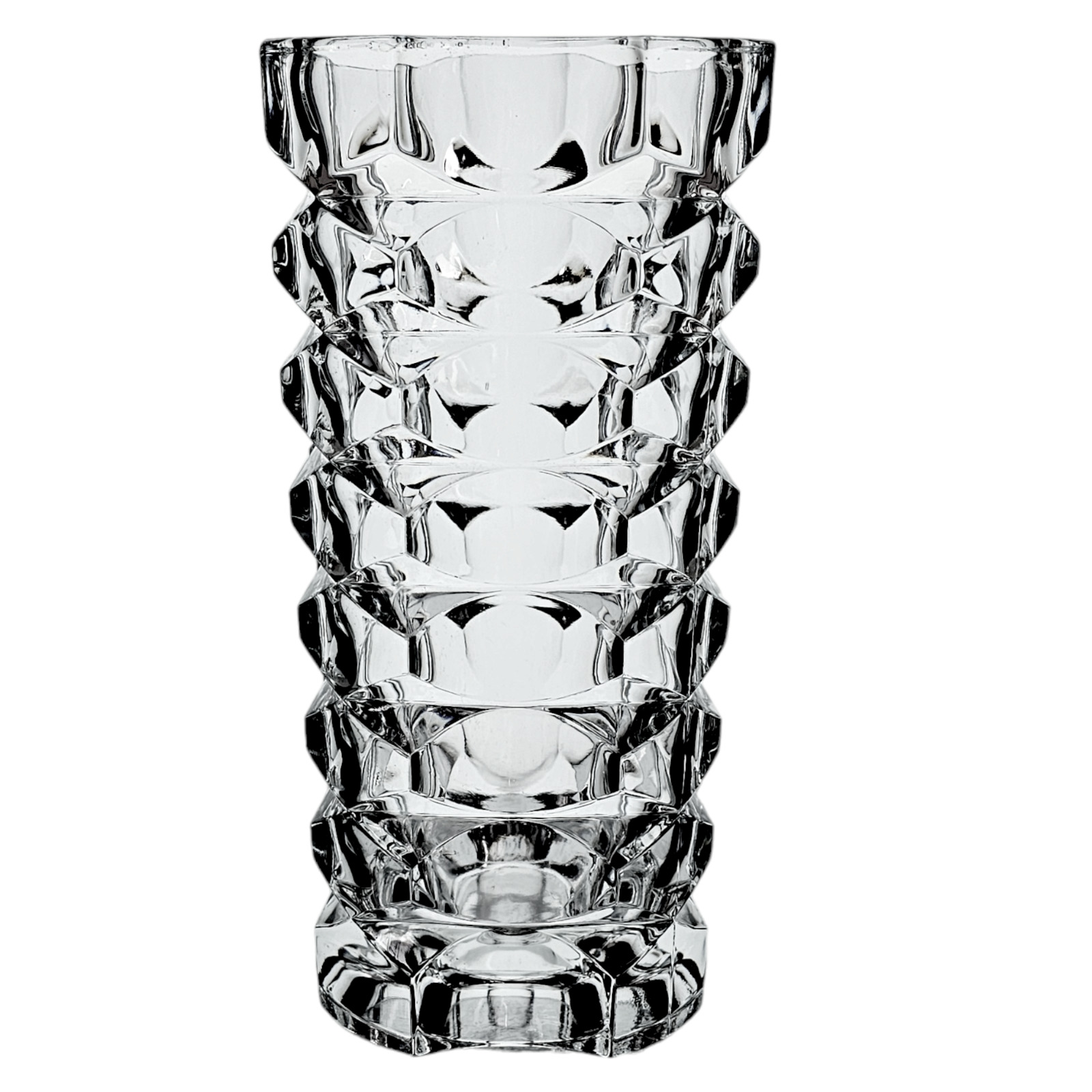 Vintage J. G. Durand Luminarc Cut Glass Crystal Vase 9.75
