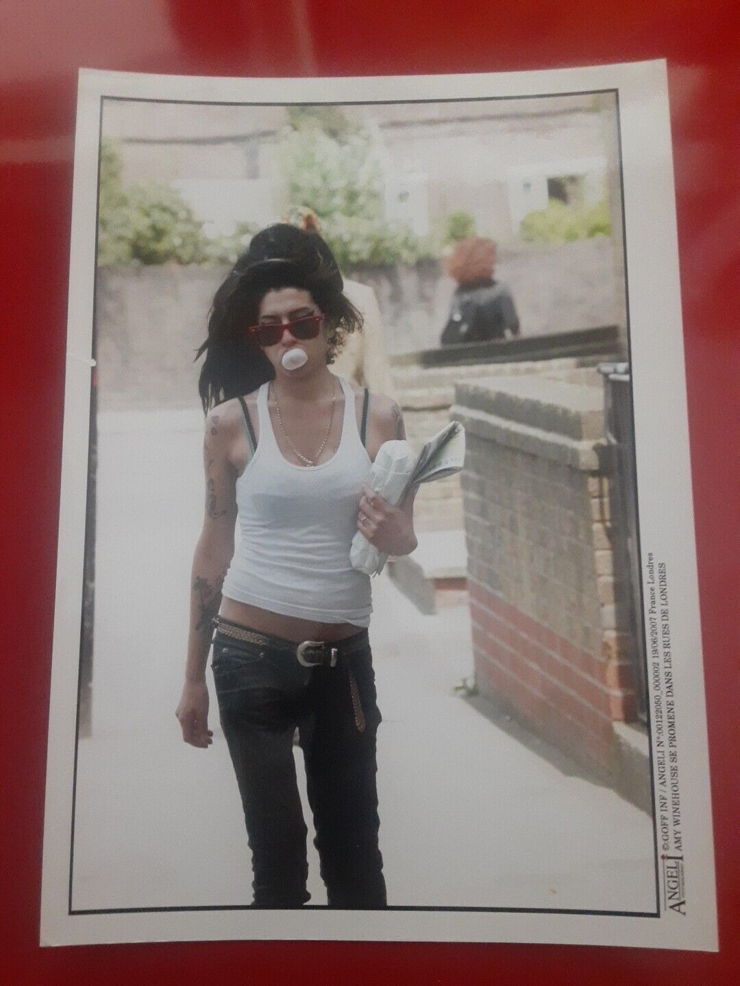 Amy Winehouse Rare Press Photo.  8.25x11.75in Approx.  From  France