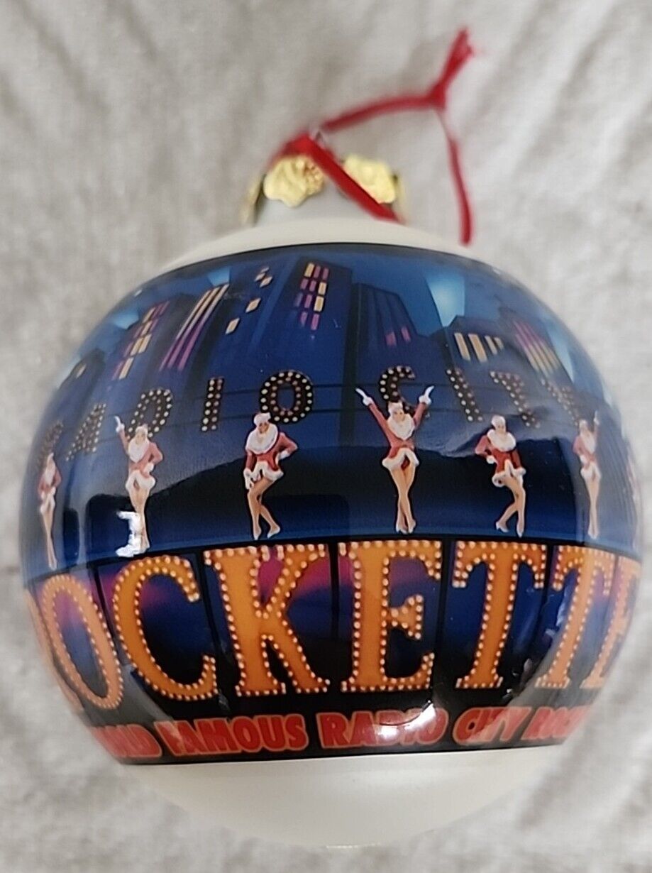 Radio City Rockettes Christmas Times Square Ornament Globe Rare