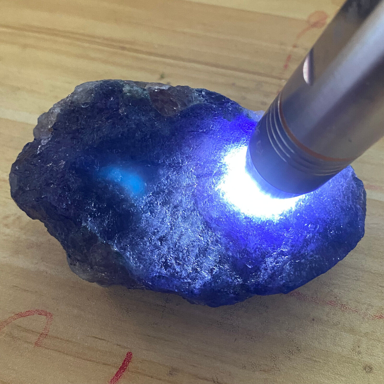 420g Raw Blue Lolite Gemstone Natural Dichroite Mineral Water Sapphire Crystal