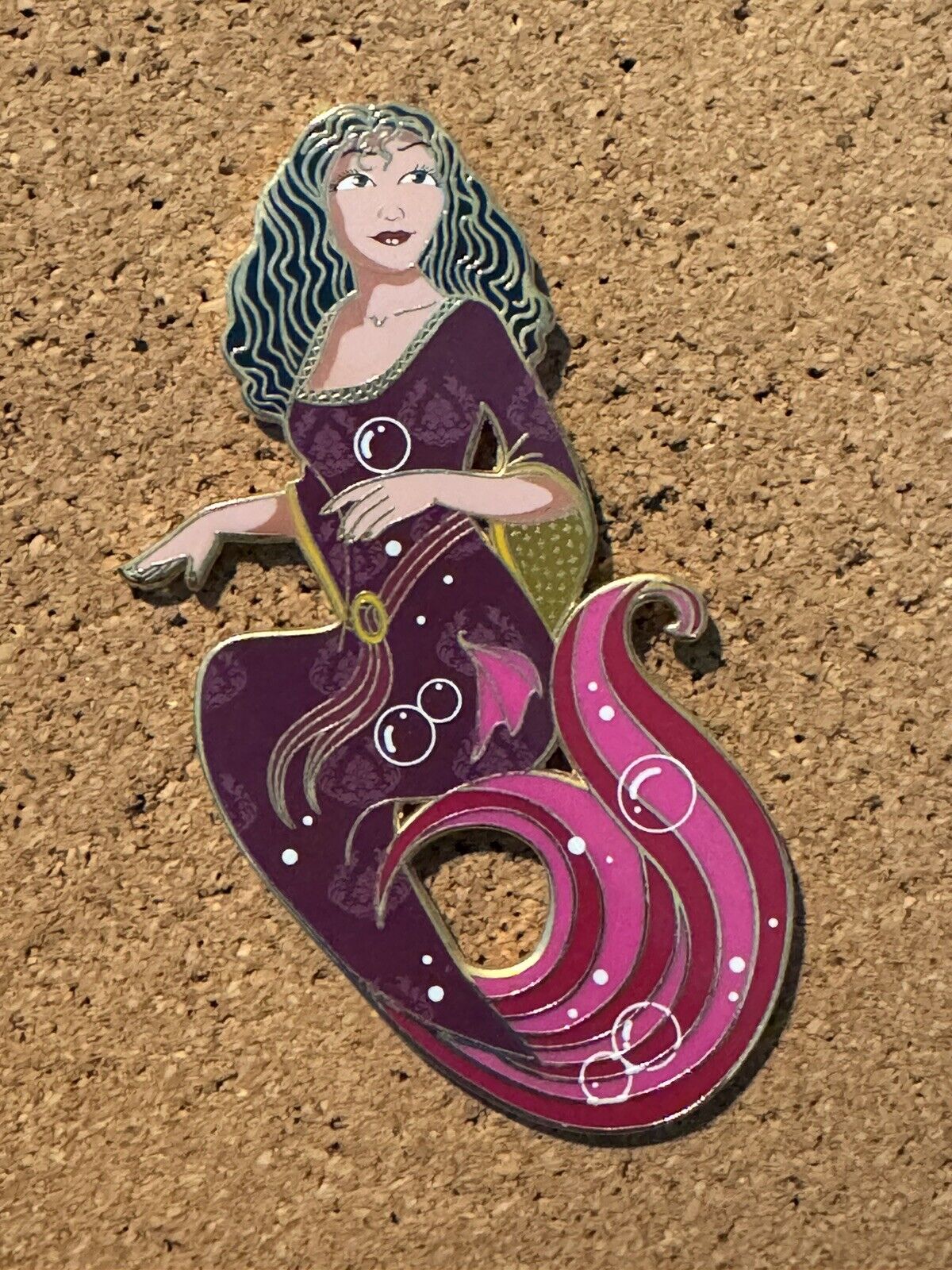 Tangled Mother Gothel Mermaid Fantasy Pin LE 10