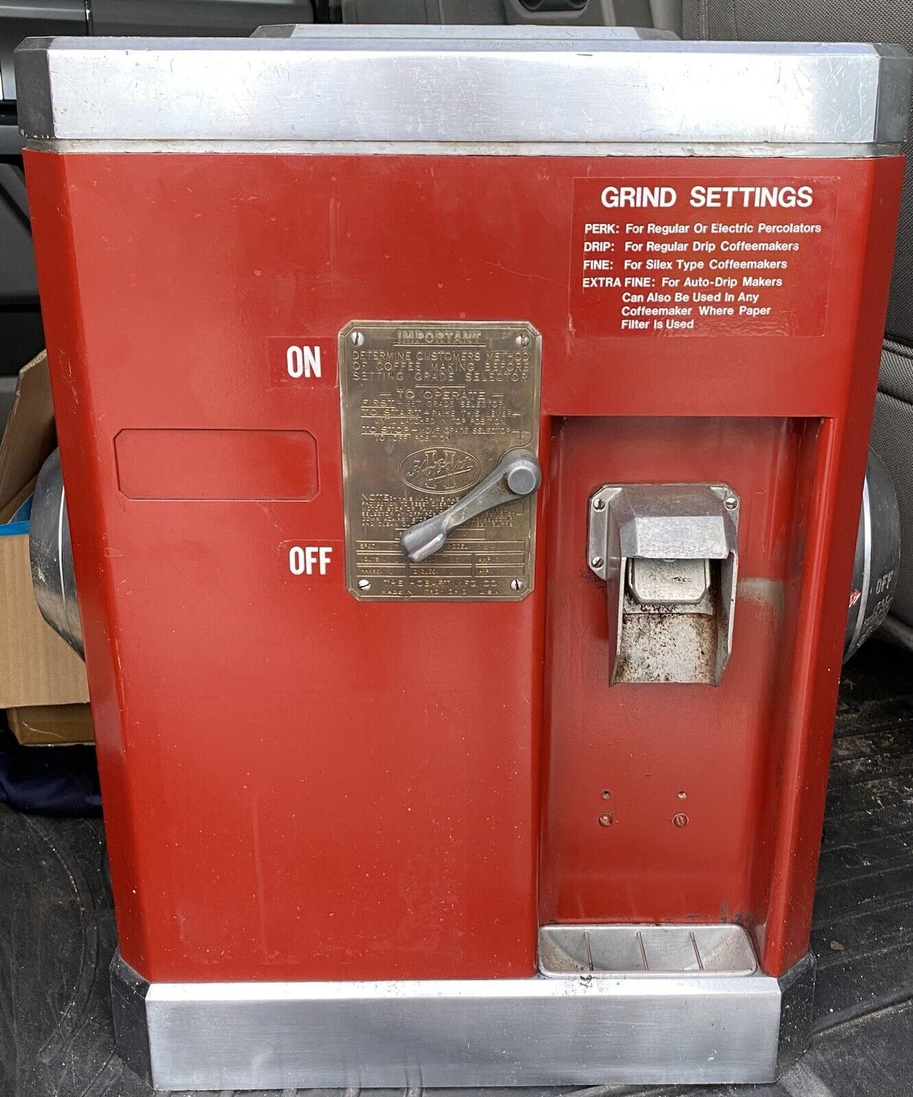 ANTIQUE VINTAGE A&P Grocery Store Hobart Commercial Coffee Grinder