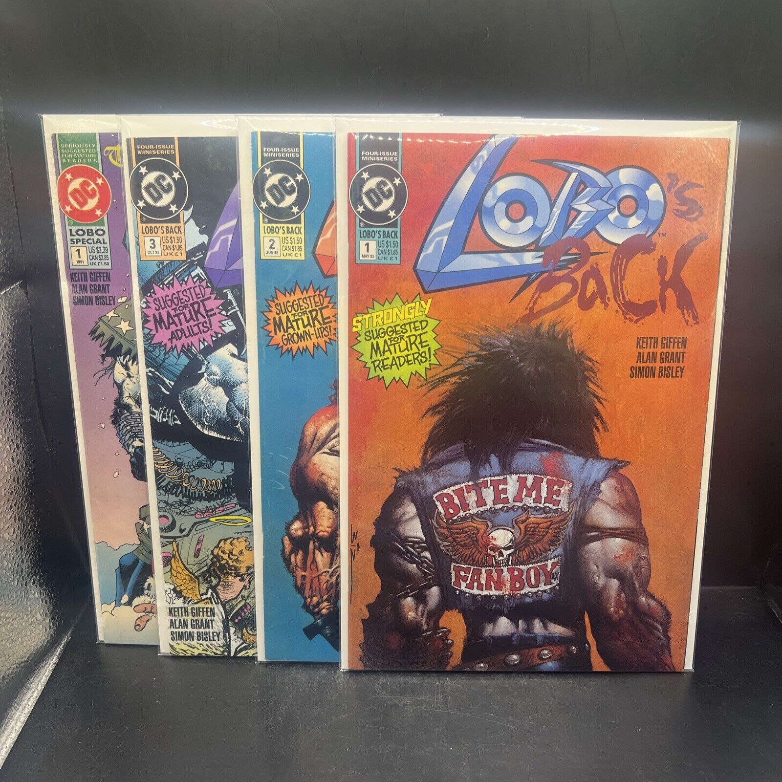Lobo\'s Back #1-#3 Comic Lot (DC Comics) 1992 &paramilitary Xmas Special(B63)(7)