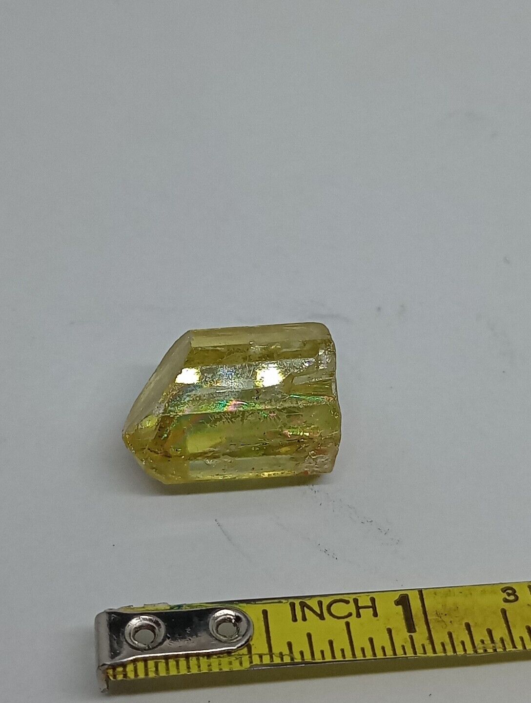 🔥 GOLDEN APATITE 5.8GR MEXICO MINERAL CRYSTAL JEWELRY CAB FACET 