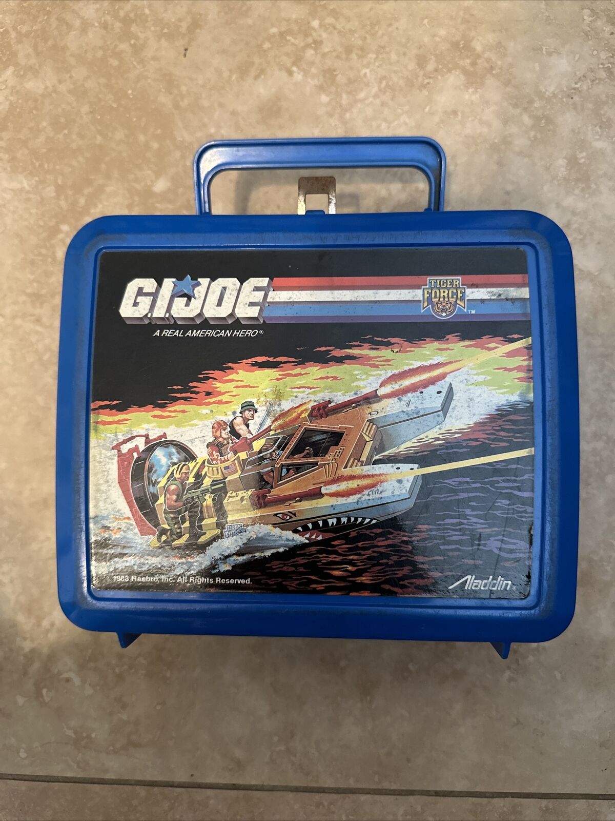 Vintage 1988 Hasbro G.I. Joe Tiger Force Lunchbox with Thermos by Alladin