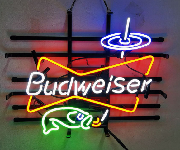 Go Fishing Beer Neon Sign Light 20\