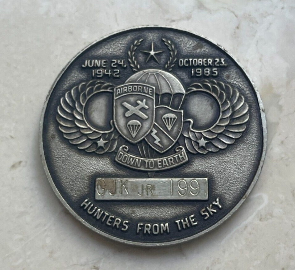 Vintage 507th Parachute Infantry Regiment Challenge Coin Token - \