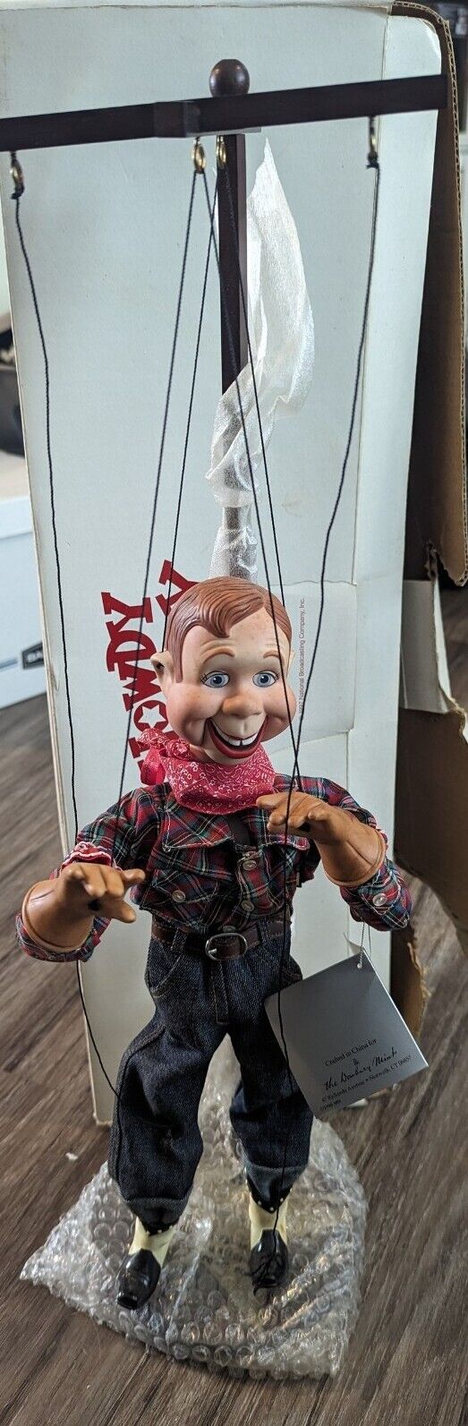 Vtg Howdy Doody Puppet Doll Marionette Danbury Mint Collection 1997 50 Yr Anniv