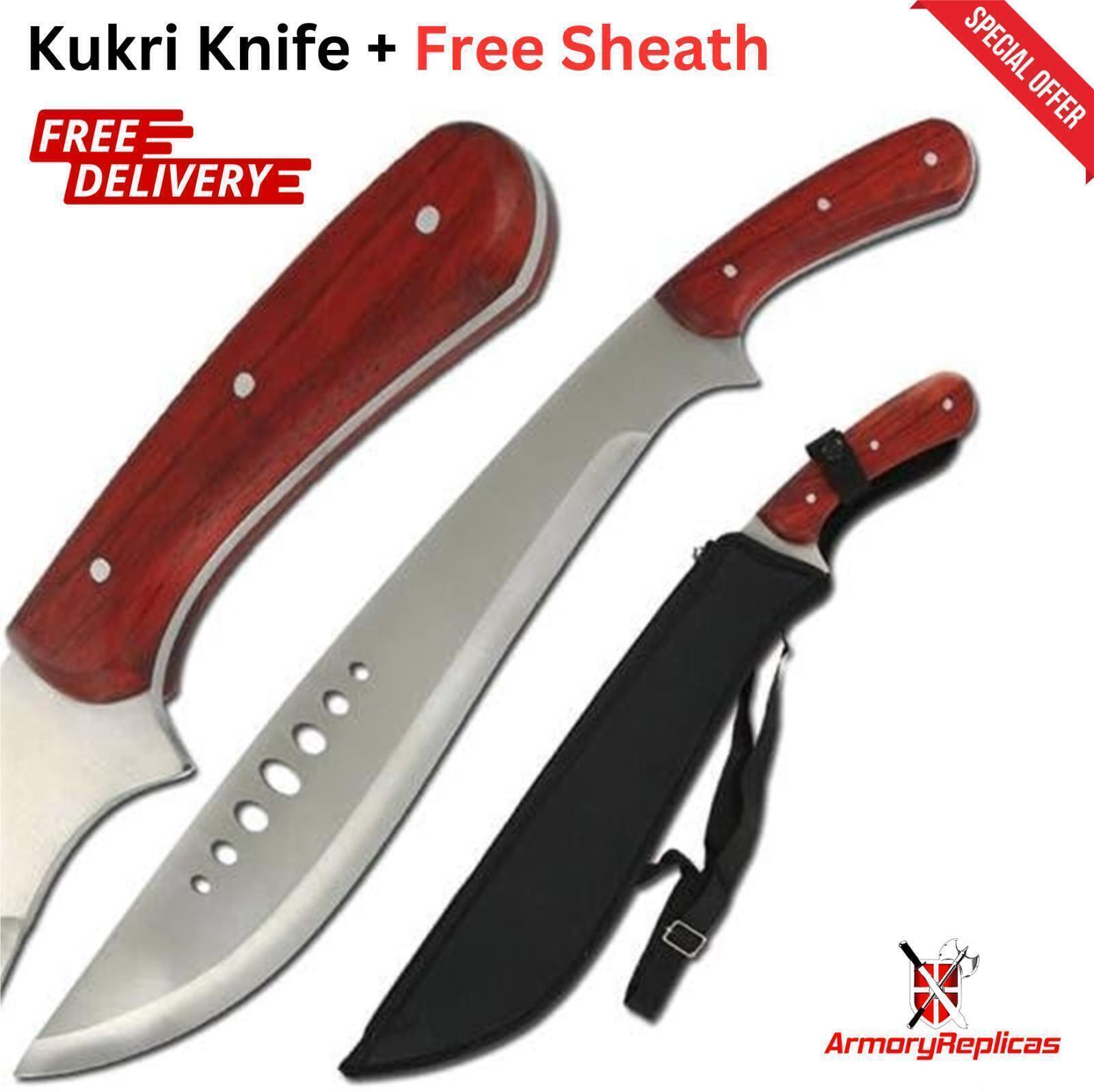 Book of Eli Stainless Steel Machete Knife - Authentic Kukri Design + Free Sheath