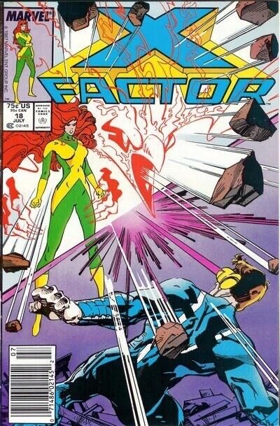 X-Factor (1986) #18 Origin of Archangel Newsstand VF. Stock Image