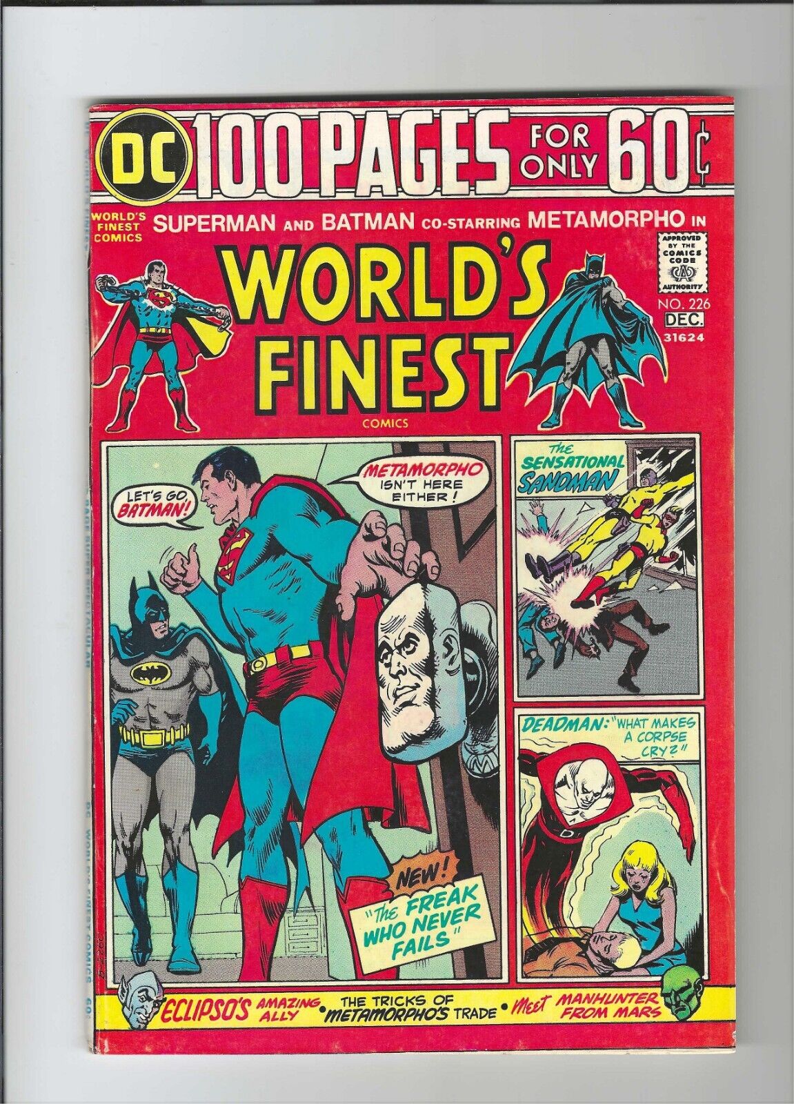 World's Finest #226: Dry Cleaned: Pressed: Bagged: Boarded FN-VF 7.0
