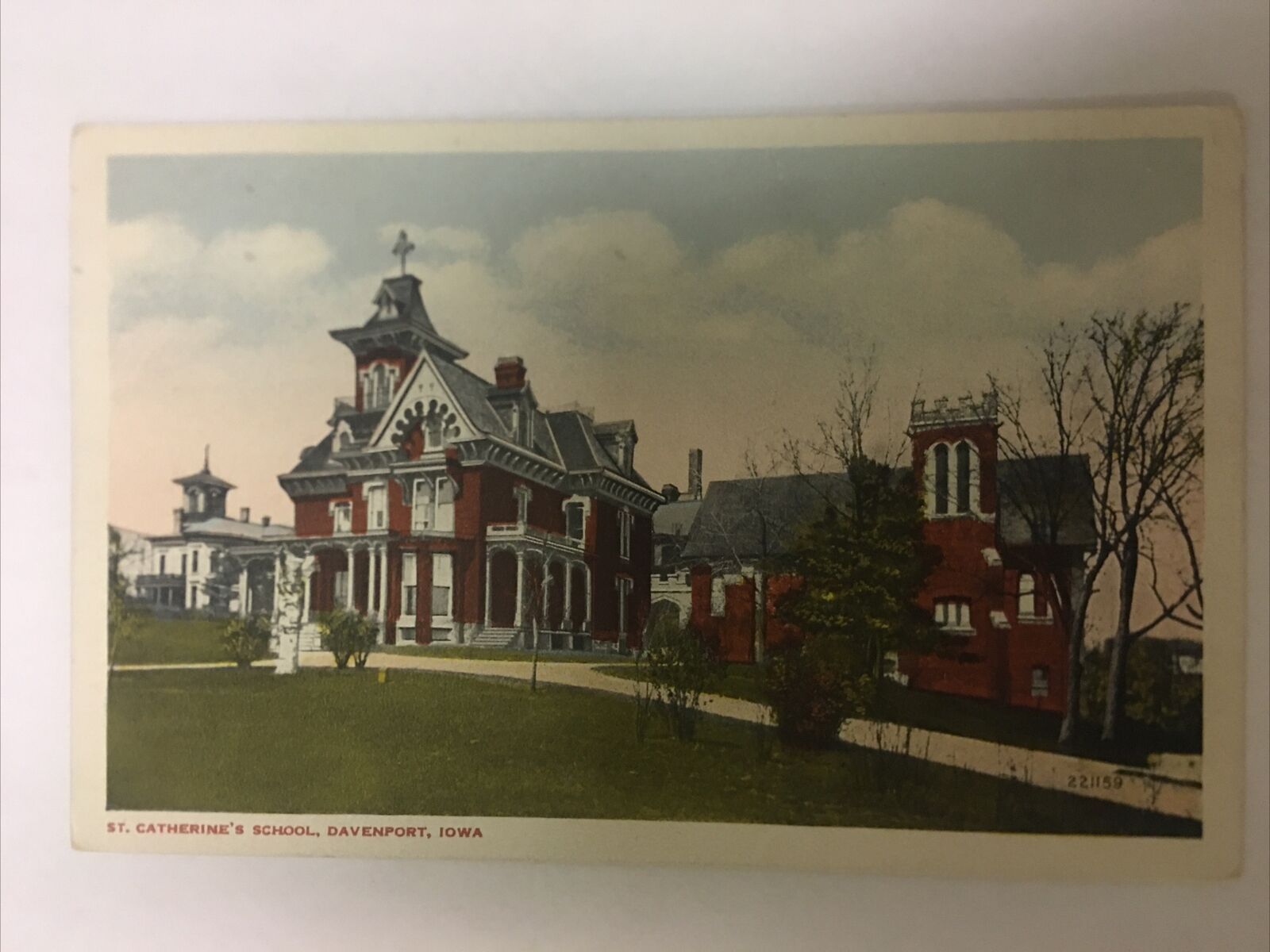 St. Catherine’s School Davenport Iowa Vintage Postcard