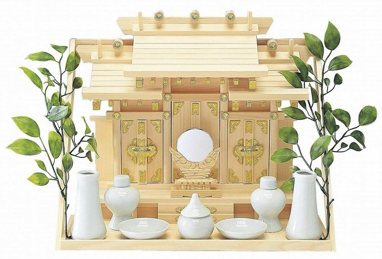 Kamidana Article Set Outfit Household Shinto Shelf Japanese Miniature Shrine