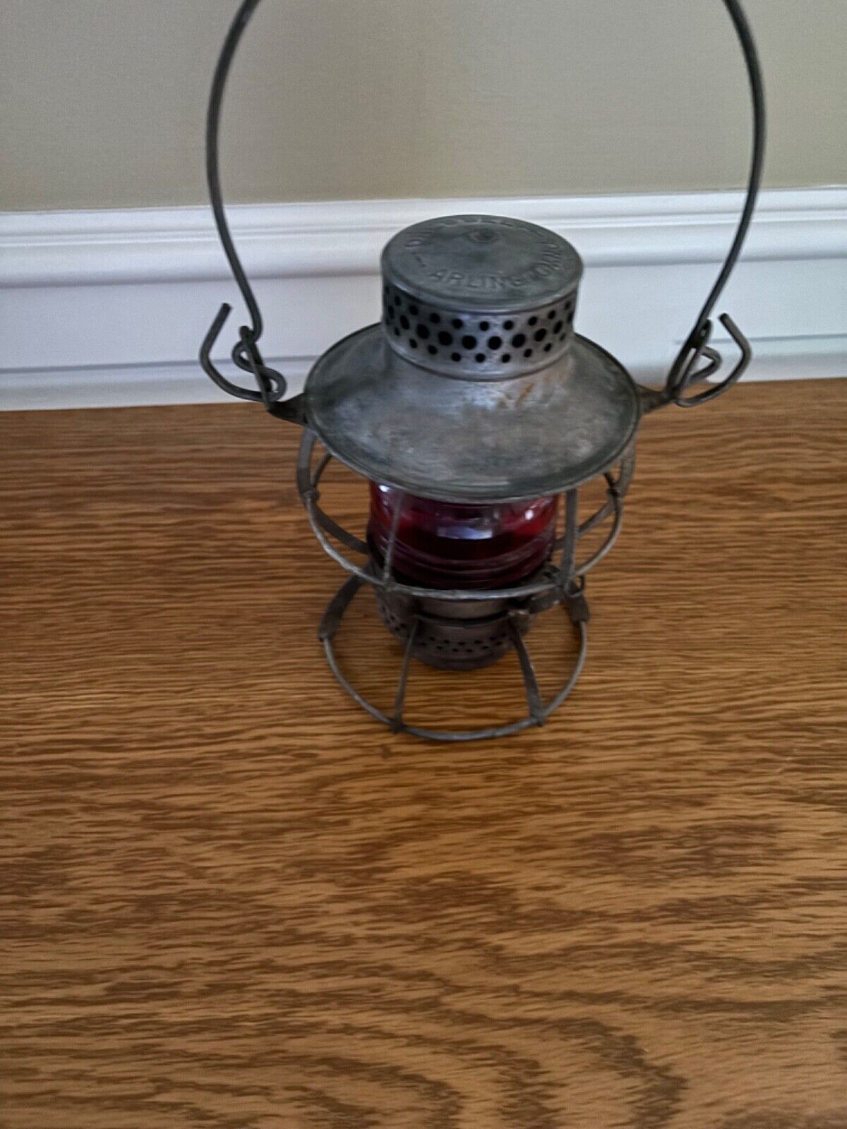 Vintage DRESSEL ARLINGTON Louisville and Nashville Railroad Lantern & Red Globe