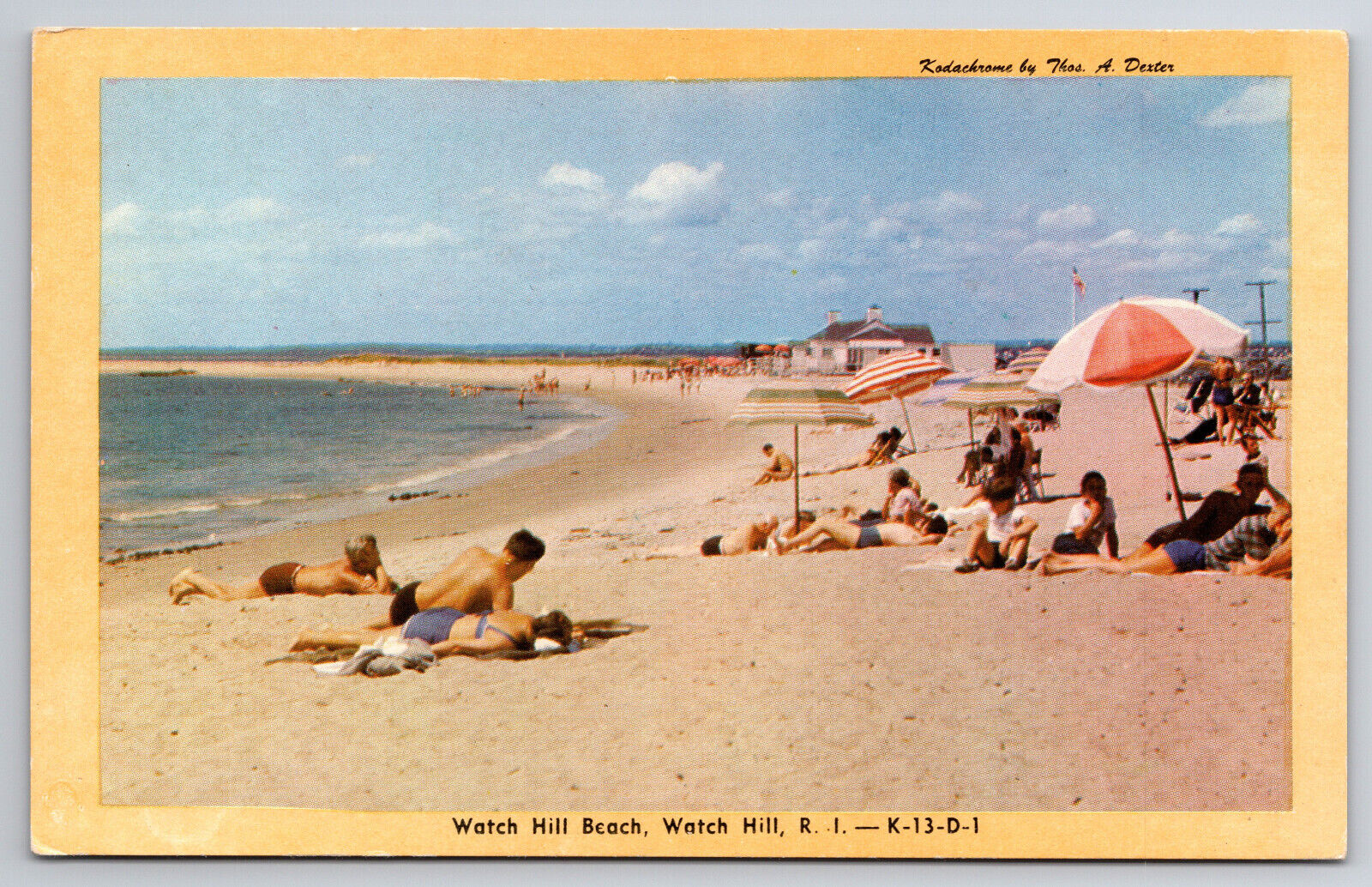 Vintage Postcard Watch Hill Beach Watch Hill Rhode Island