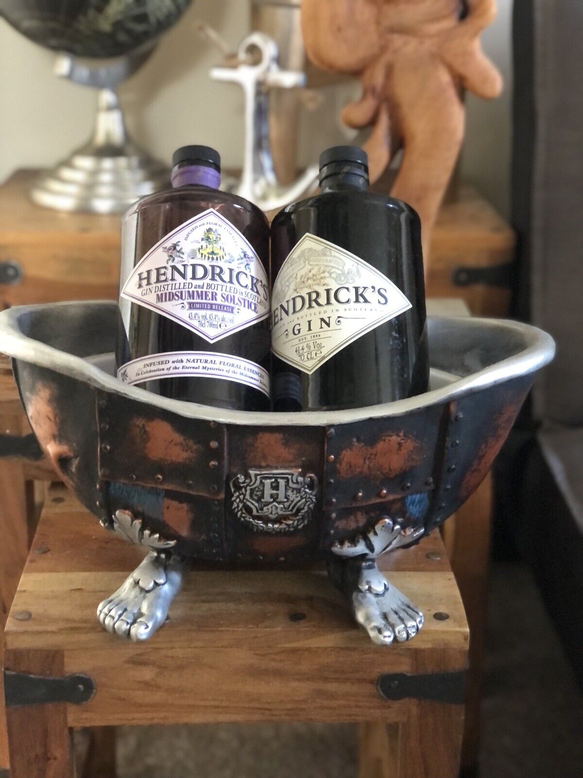 Hendricks Gin large Marvellous Bath Tub,Ice bucket-Bottle Glorifier LIMITED 2023