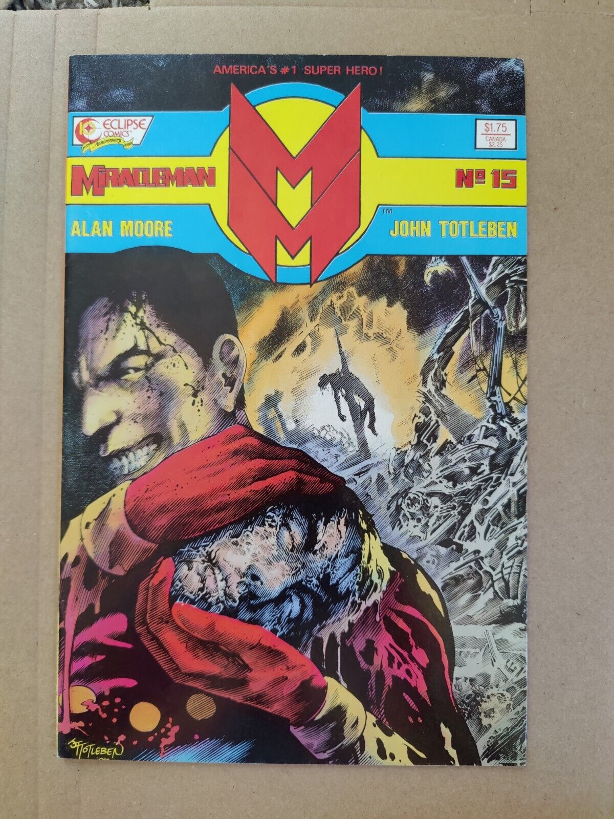 Miracleman #15 (Eclipse Comics November 1988) Midgrade Alan Moore John Tottleben