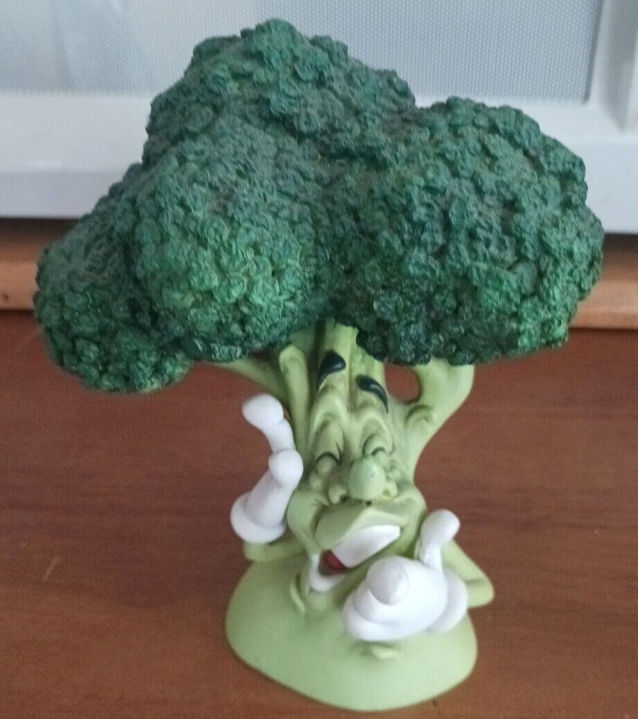 Gigglin Groceries Broccoli Anthropomorphic Figurine by Jack Graham Second Nature