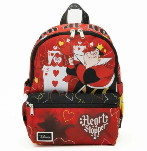Disney Alice in Wonderland Queen of Hearts 13-inch Nylon Backpack Deluxe Print