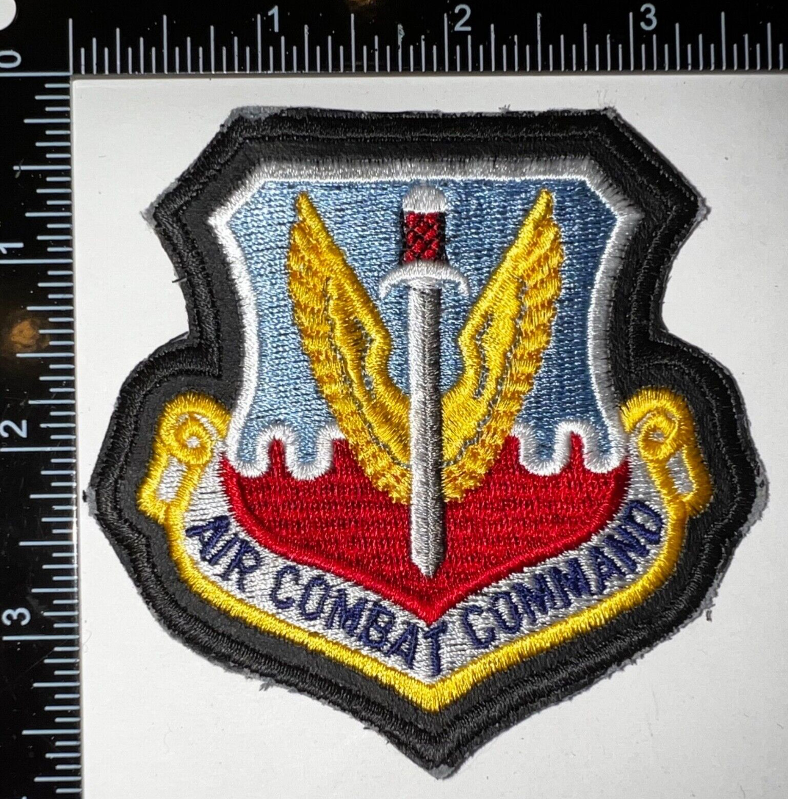 USAF US Air Force Air Combat Command HOOK & LOOP Jacket Patch