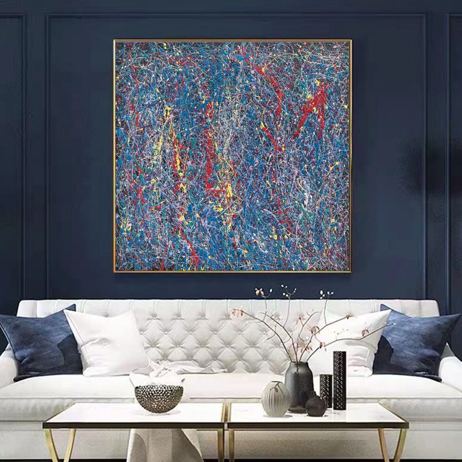 Sale Abstract Caribbean Red 36H X 24W Framed Canvas Giclee Winford $595 Now $295