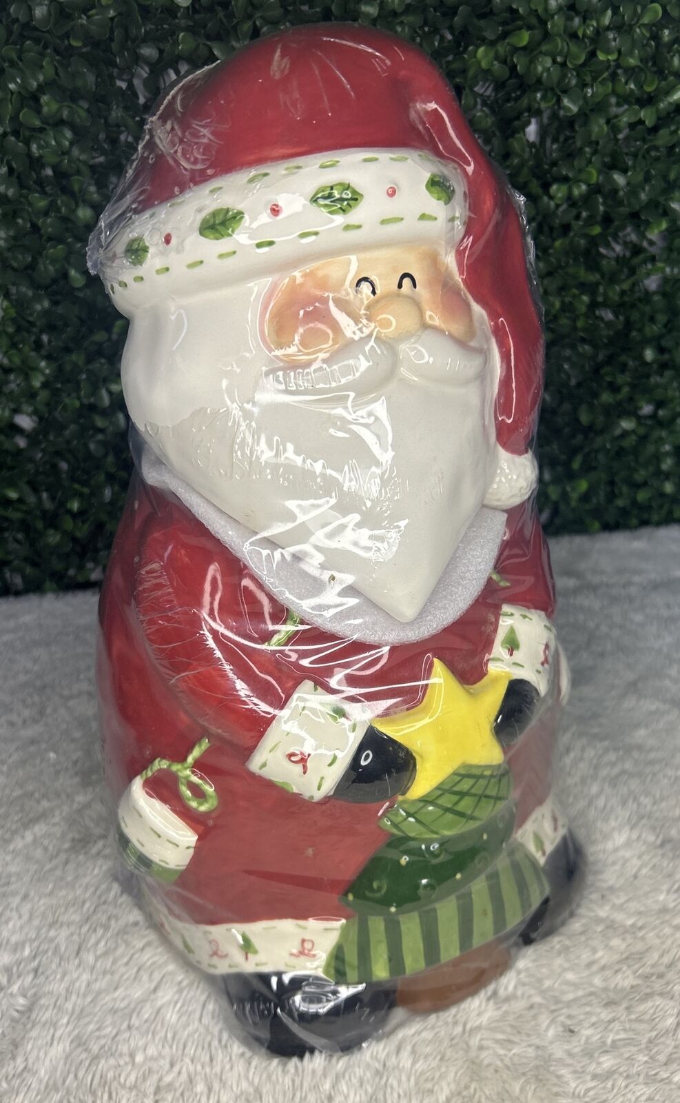 Santa Cookie Jar Christmas Tree Star Holiday Decorations 12\