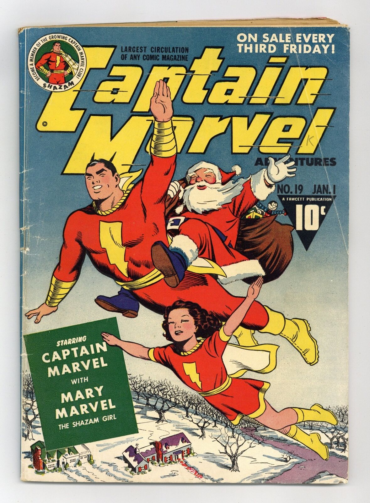 Captain Marvel Adventures #19 GD+ 2.5 1943