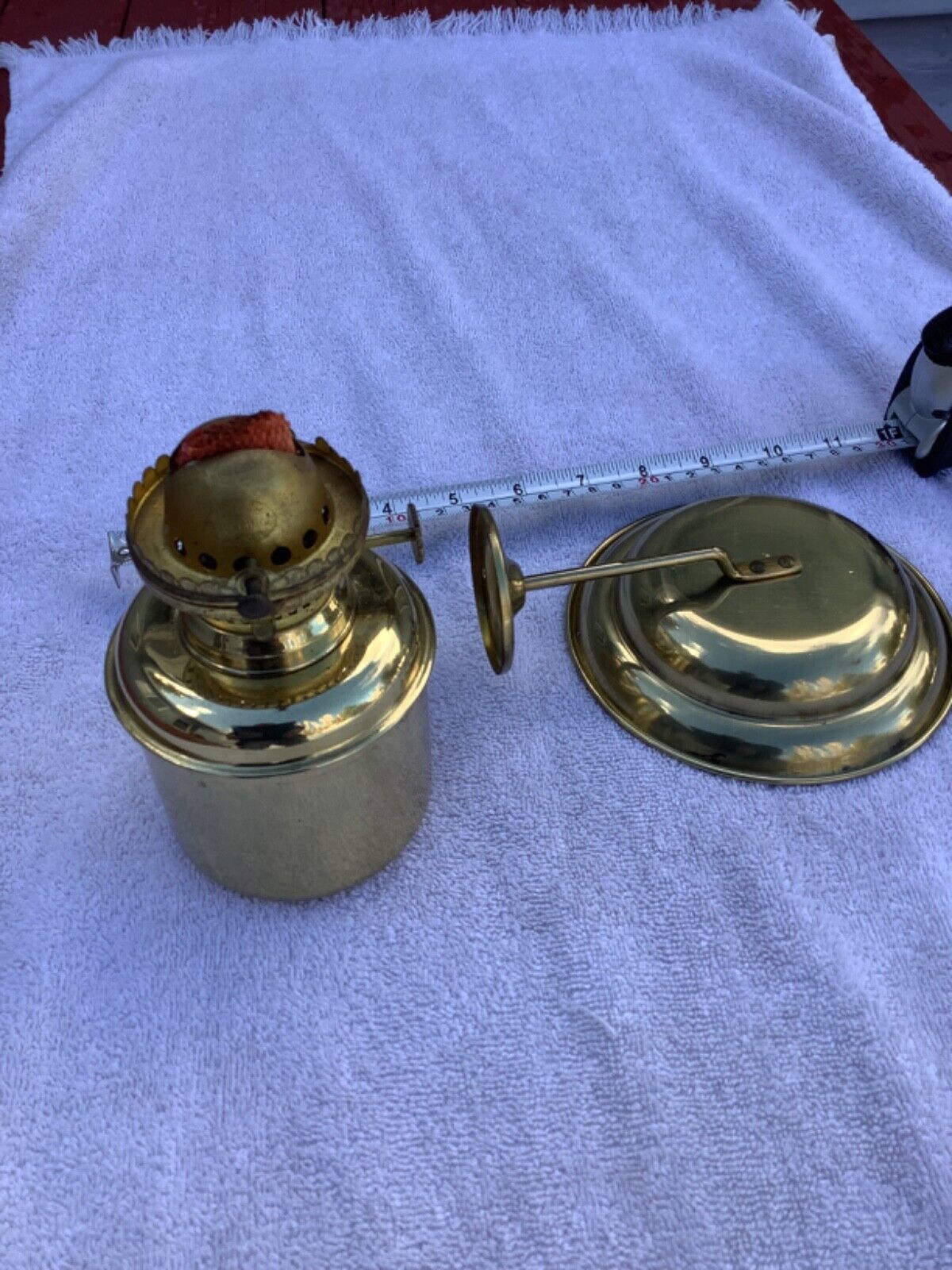 DHR Brass Gimbal Oil Lamp w/ Smoke Bell Lantern