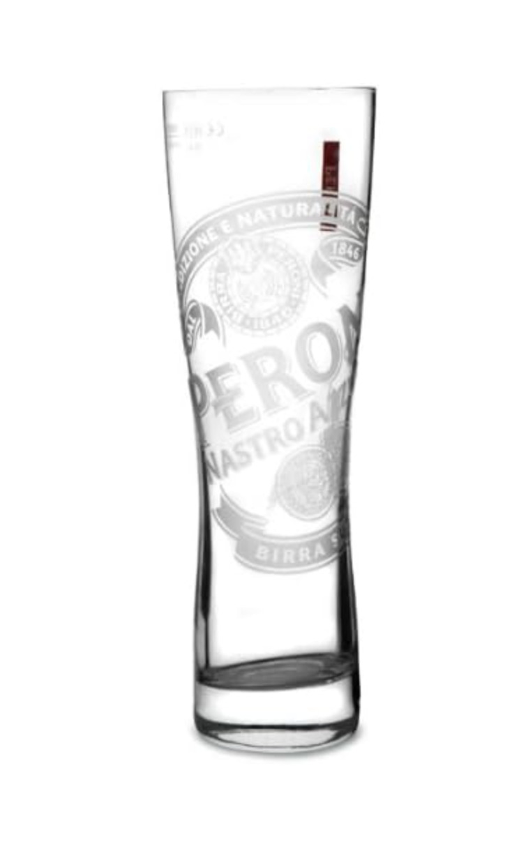 Peroni Italia Beer Glasses 0.3L - Set of Two (2) - New & 