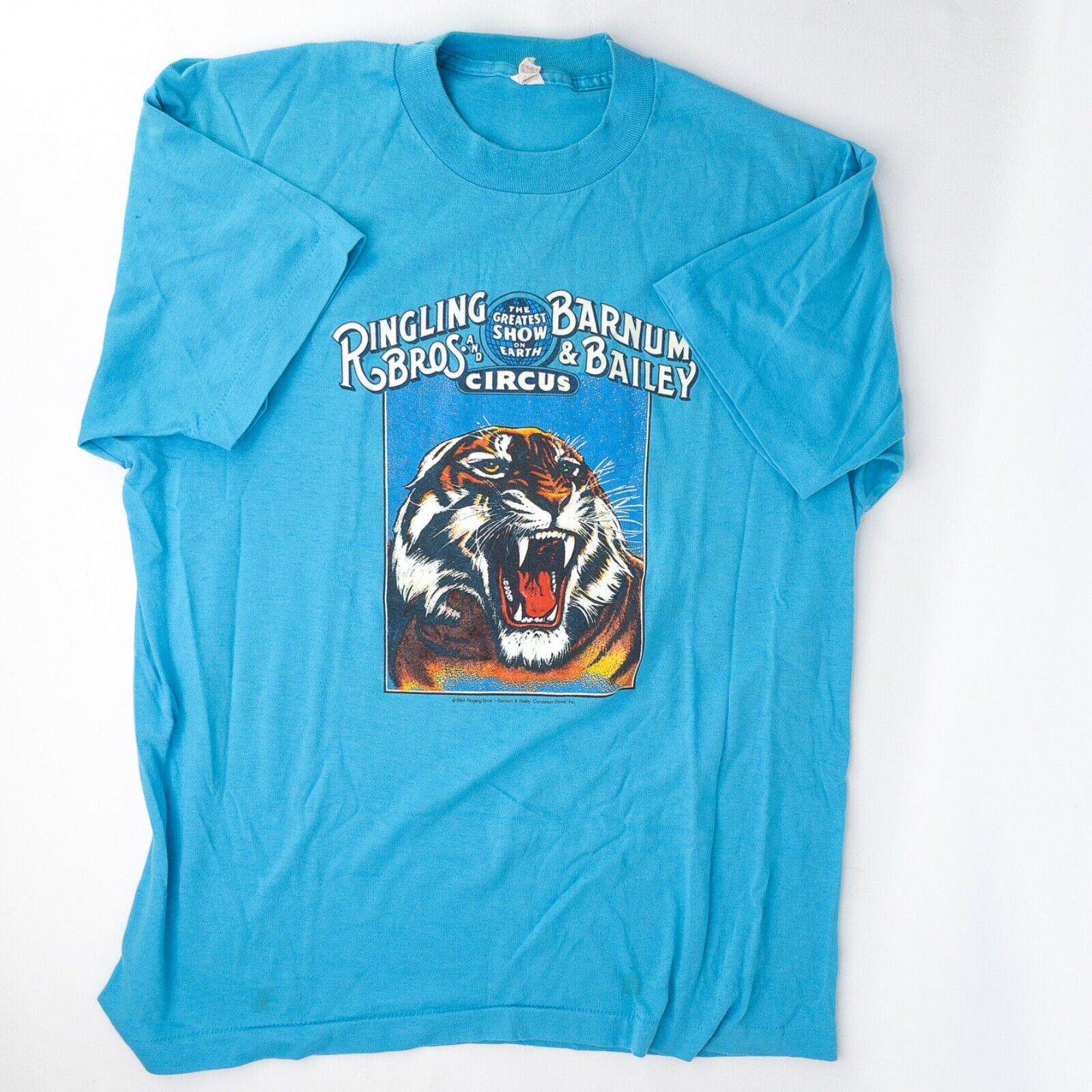 Vtg RINGLING BROTHERS AND BARNUM BAILEY CIRCUS Tiger T-Shirt X-Large
