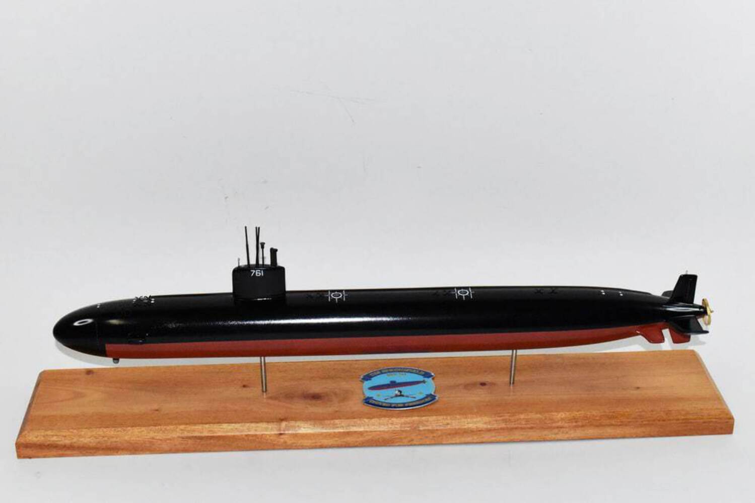 USS Springfield SSN-761 Submarine,Navy,Scale Model,Mahogany,20 inch,LA Class