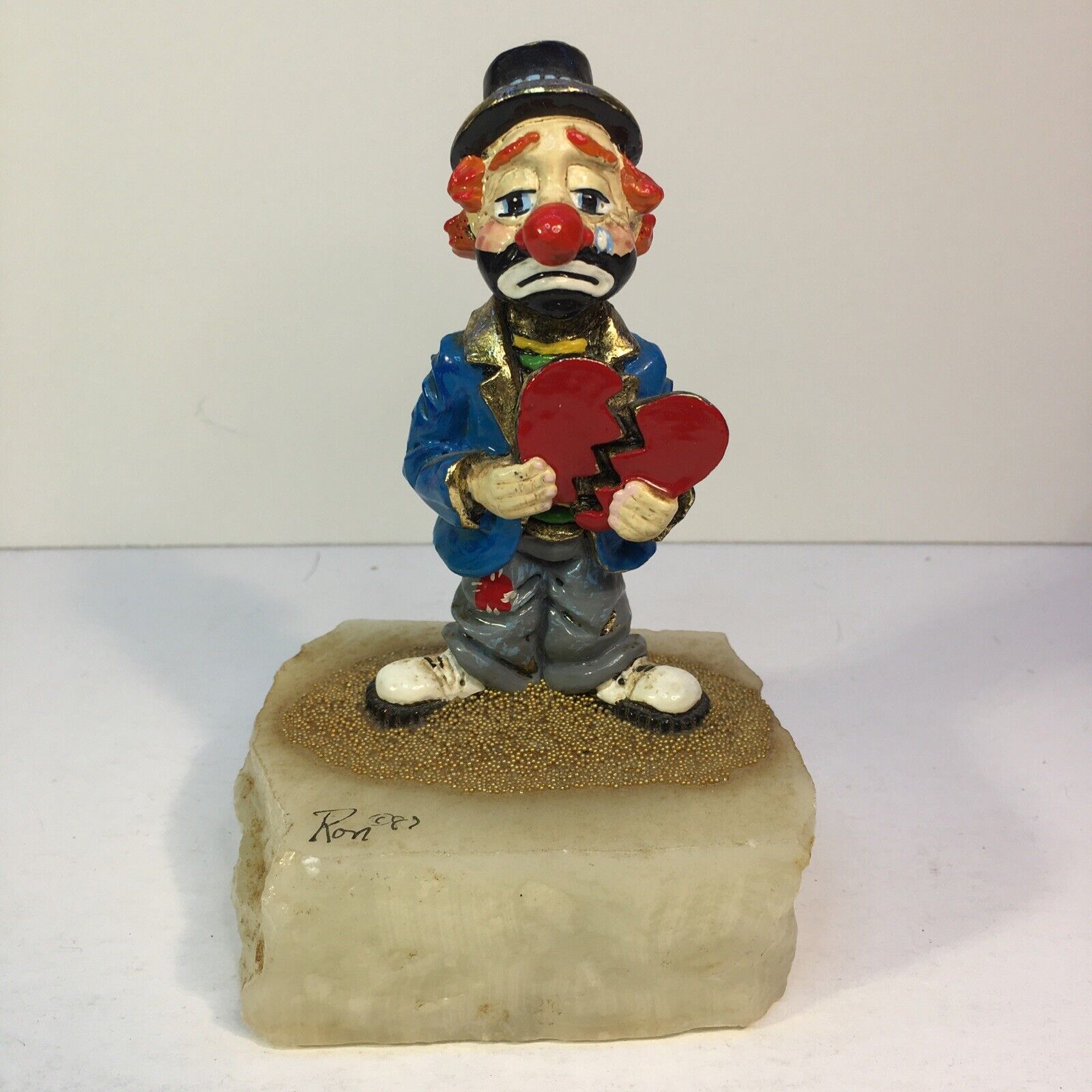Ron Lee ART Heartbroken Signed & Numbered Limited Edition Clown Sculpture  1987