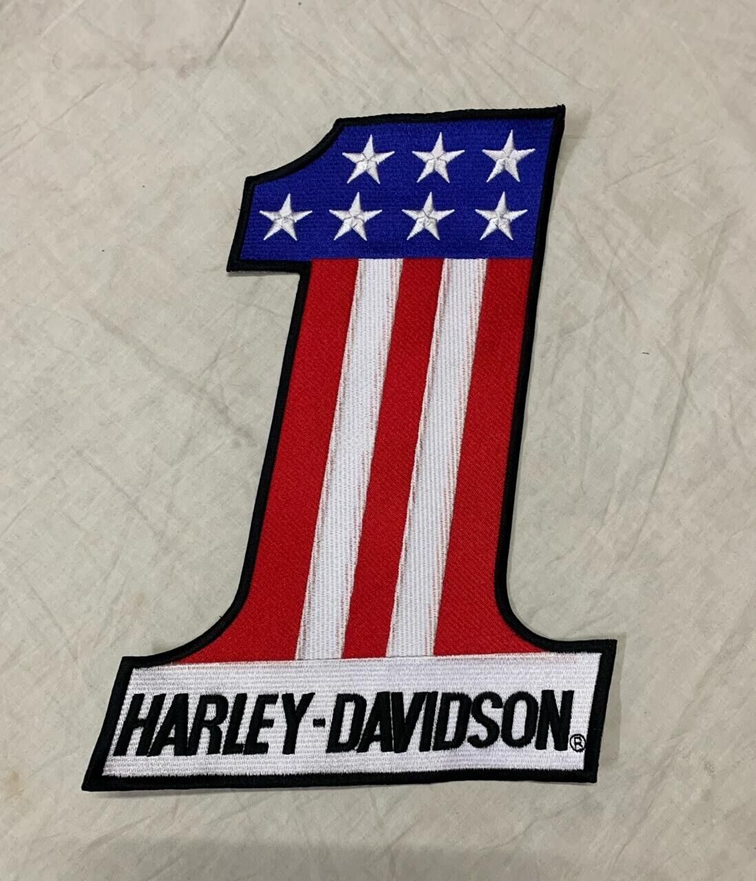 Harley Davidson #1 Large Patch - Harley Davidson Motorcycle Embroidery Patch