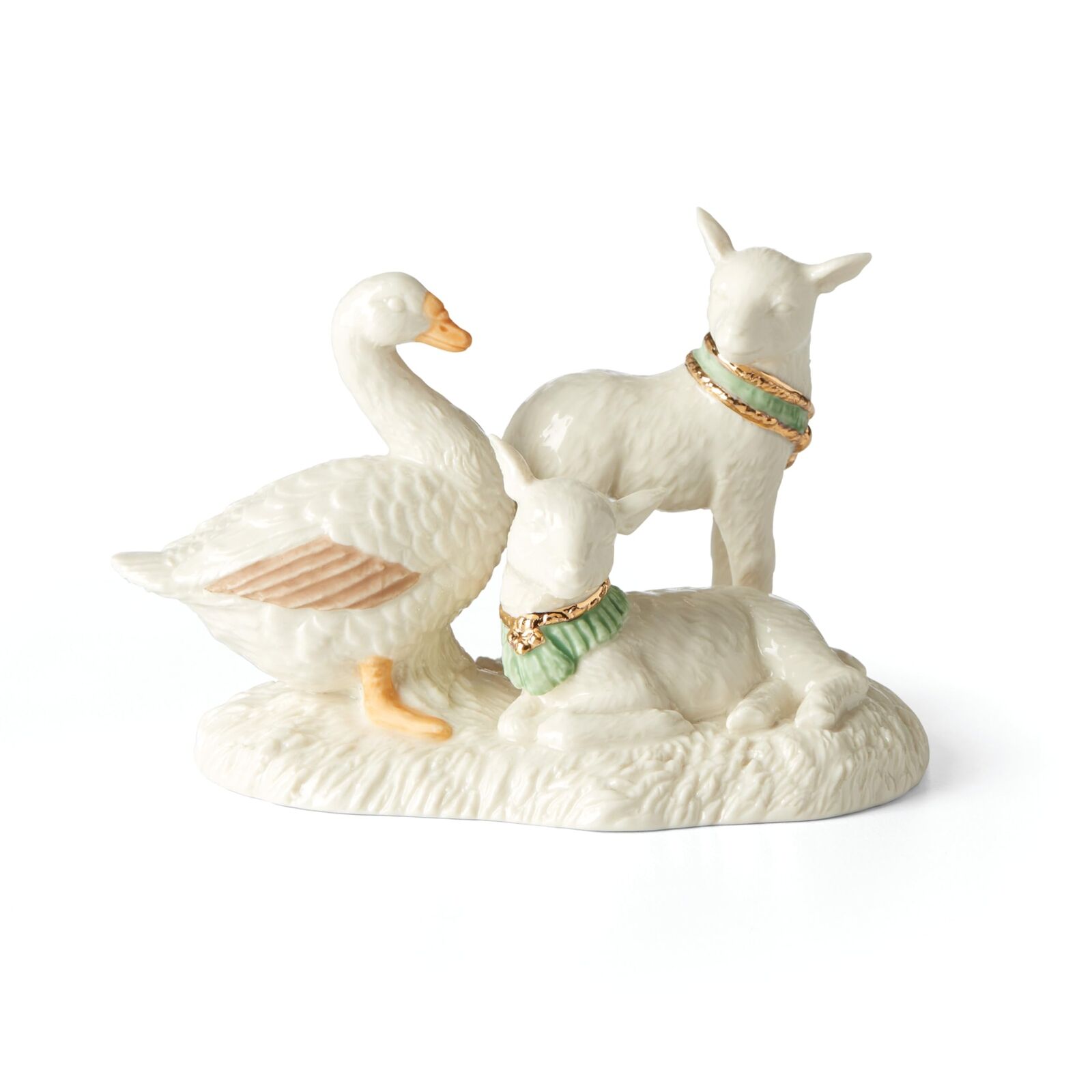 Lenox First Blessing Lambs & Goose Figurine 0.57 Multi