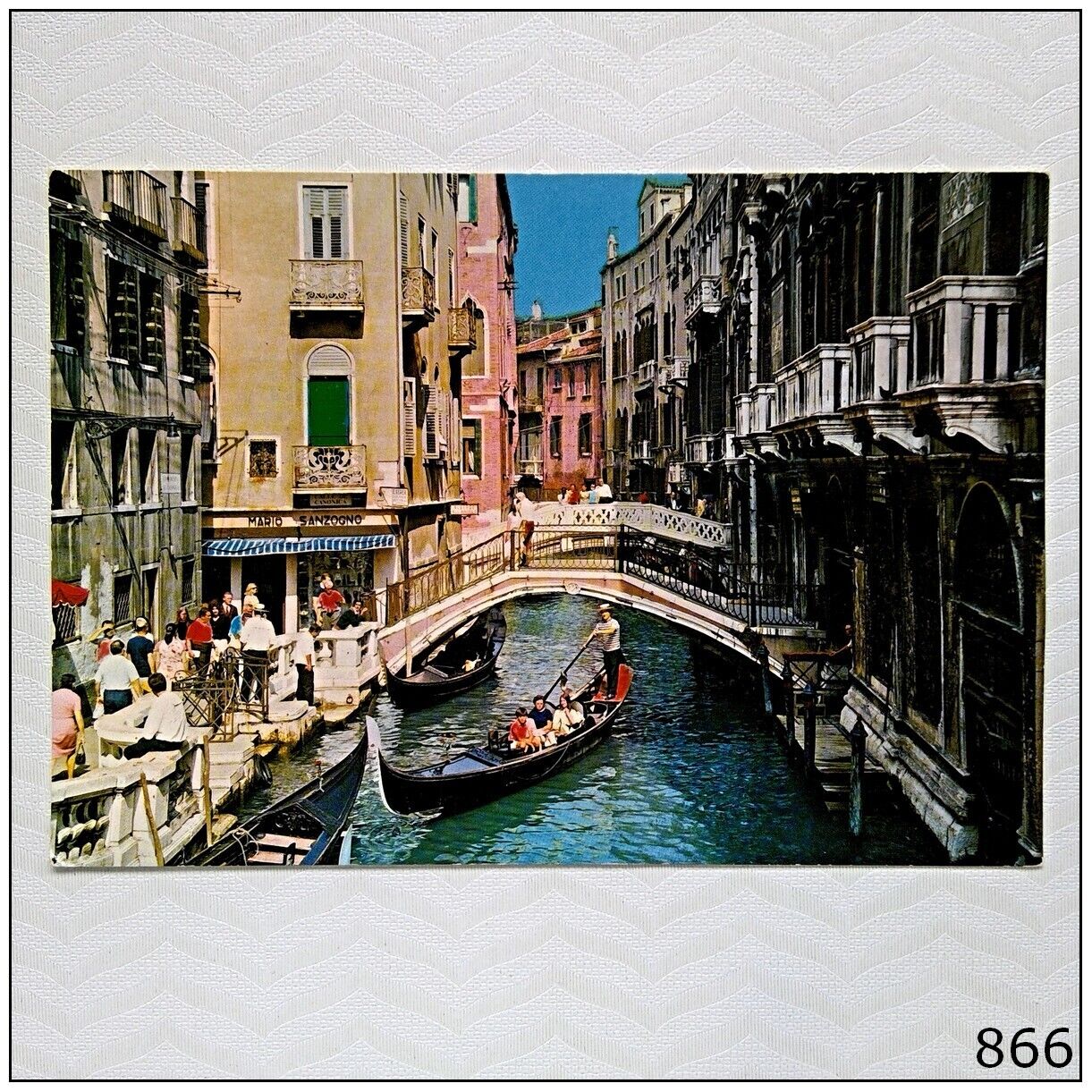 Venezia Rio di Palazzo Mario Sanzogno Postcard (P866)