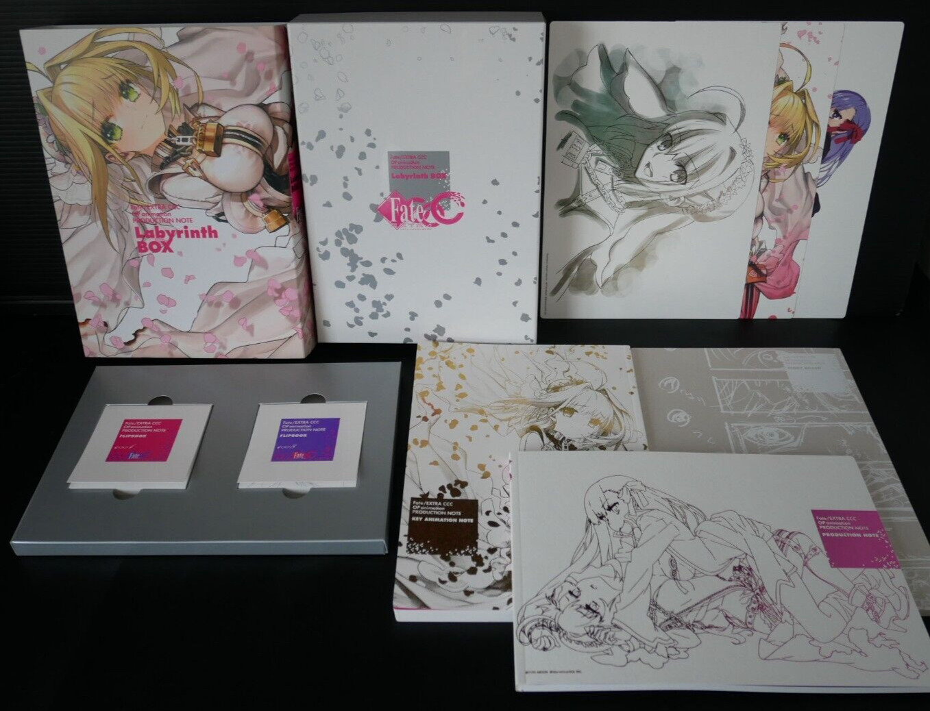Fate/EXTRA CCC OP animation PRODUCTION NOTE Labyrinth BOX - JAPAN