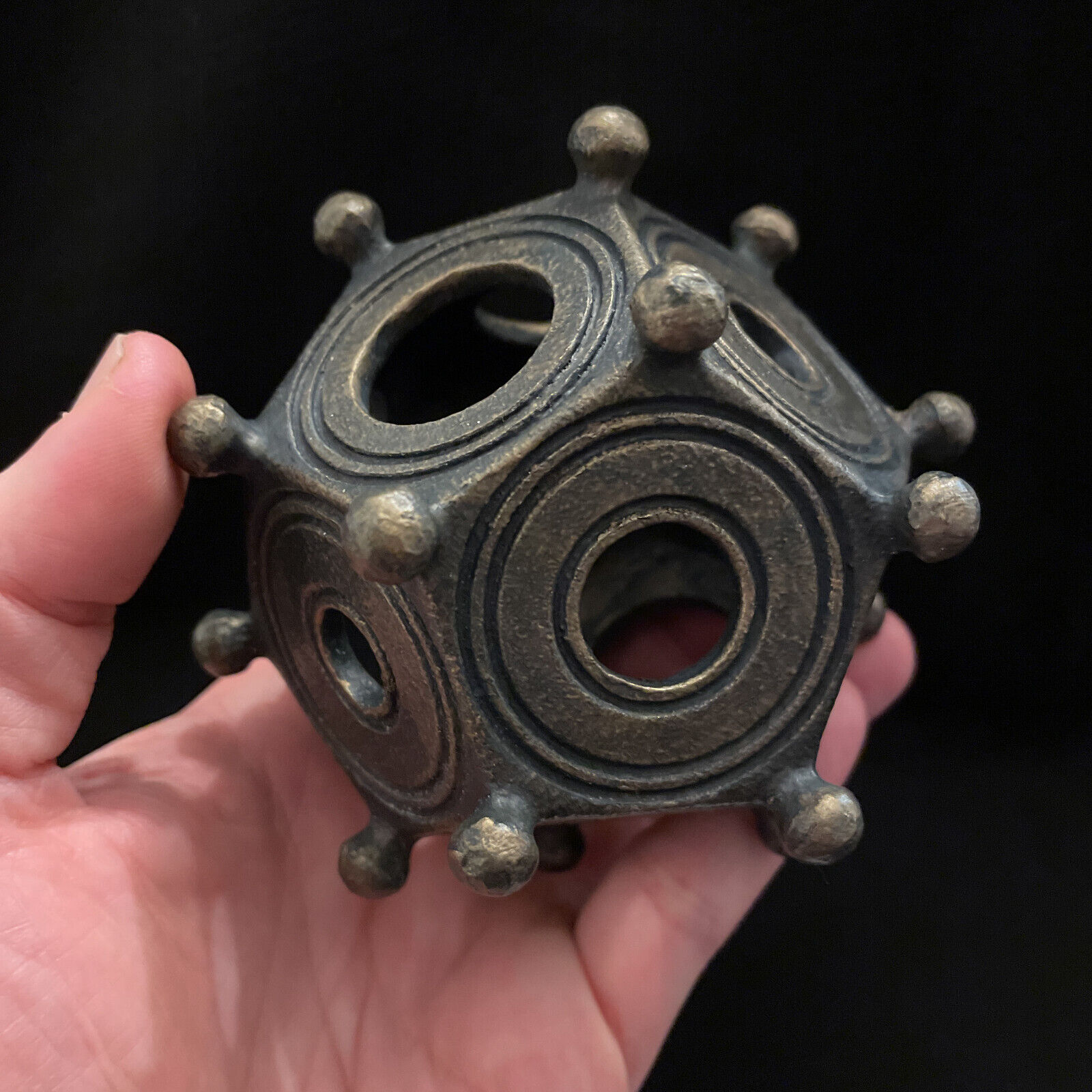 Roman dodecahedron - 10.5 cm - museum-grade replica, exact dimensions