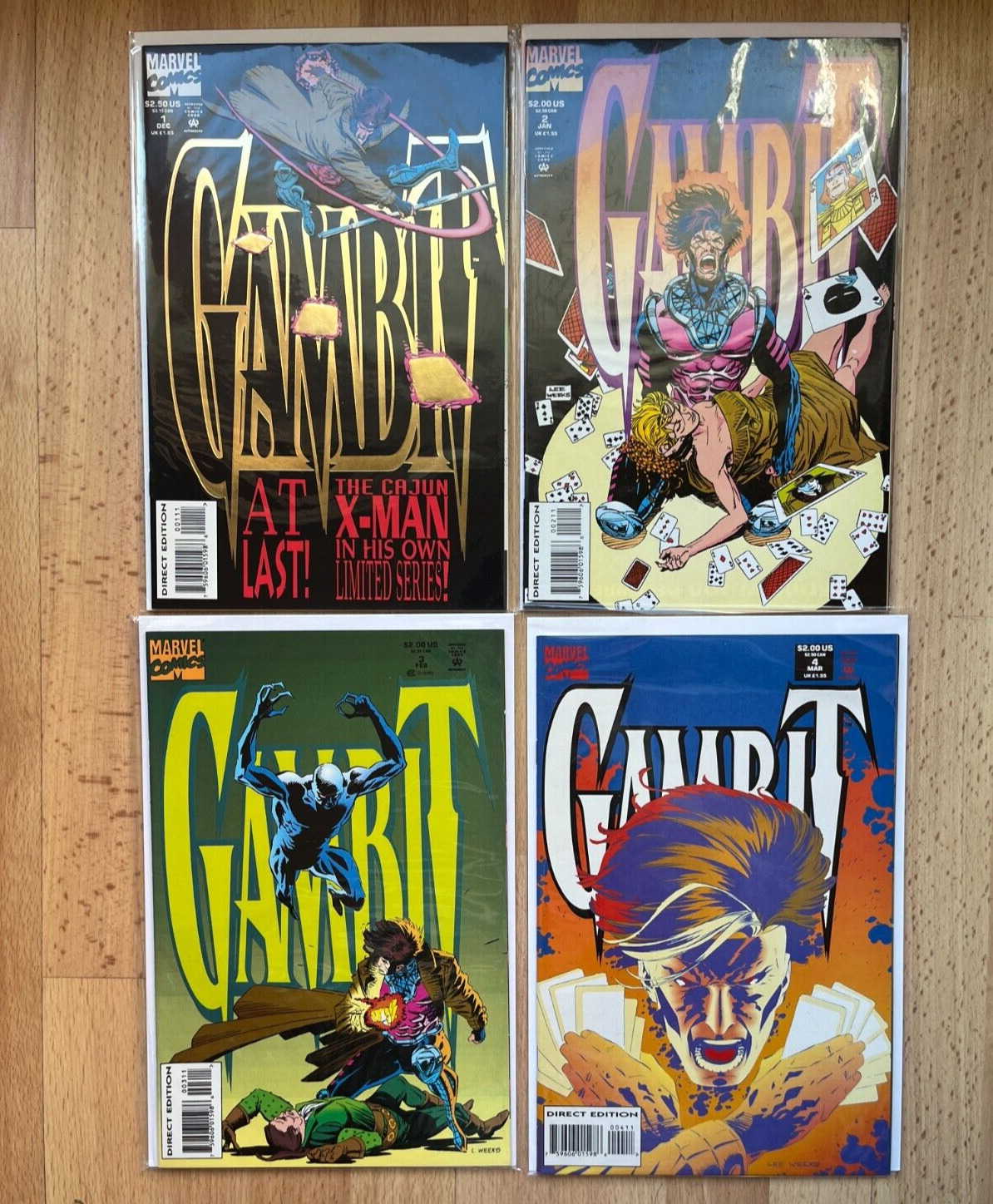 Gambit Set 1-4 Marvel Comics 9.4 Avg E42-161