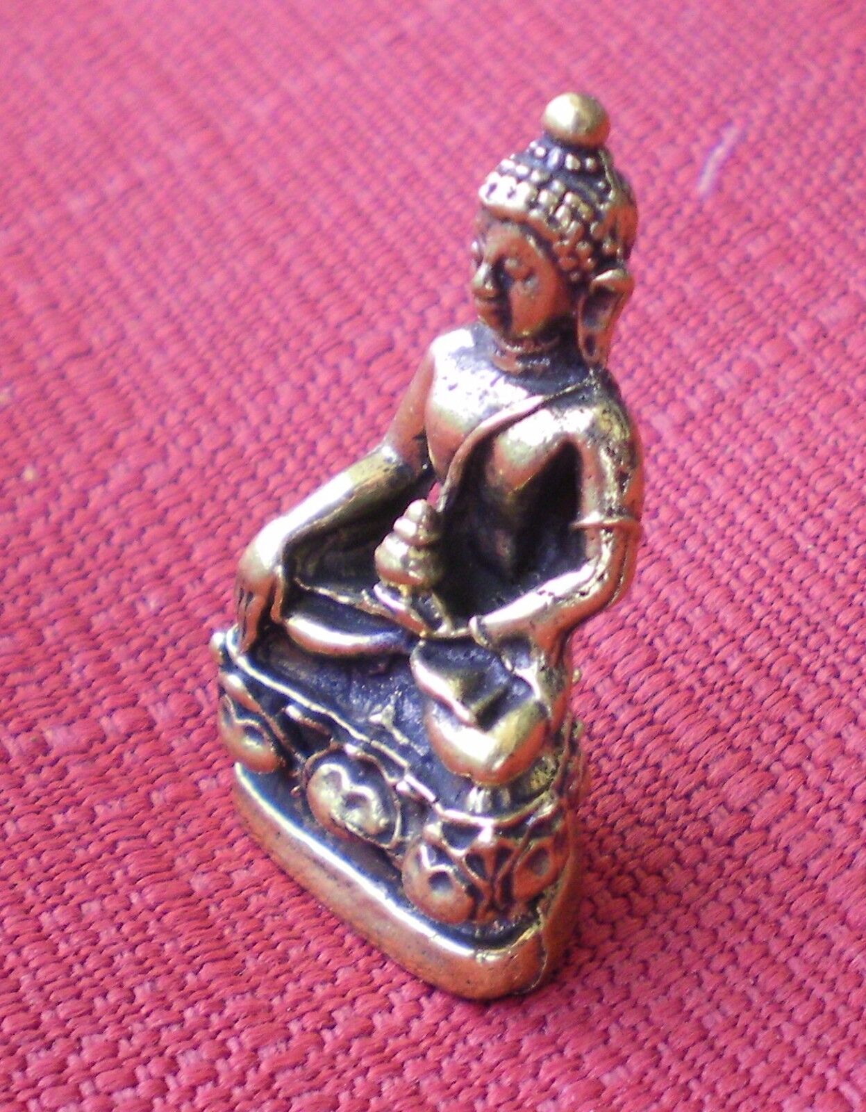 Small Brass Shakyamuni Buddha Statue for Dharma in Nepal, Tibet 1 1/4