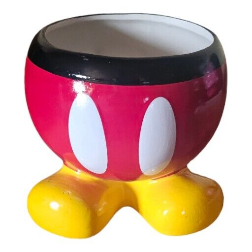 Disney Mickey Mouse Red/black Planter Bowl Perfect Gift.