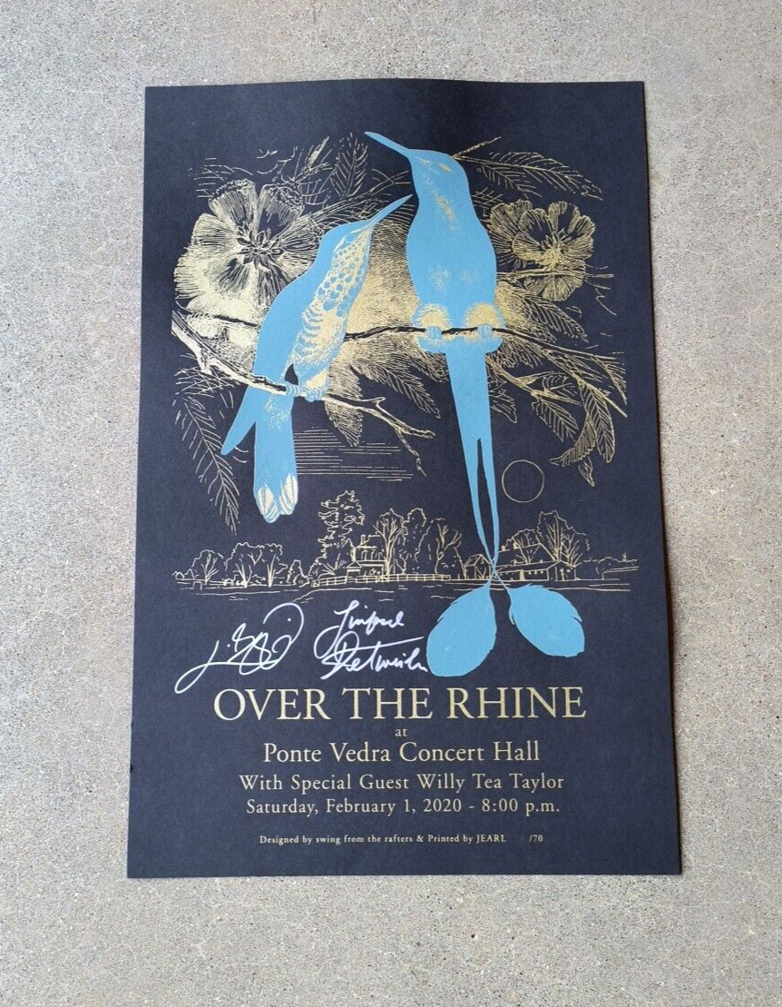 Over the Rhine at Ponte Verde Concert Hall with Willie Tea Taylor SIGNED Poster