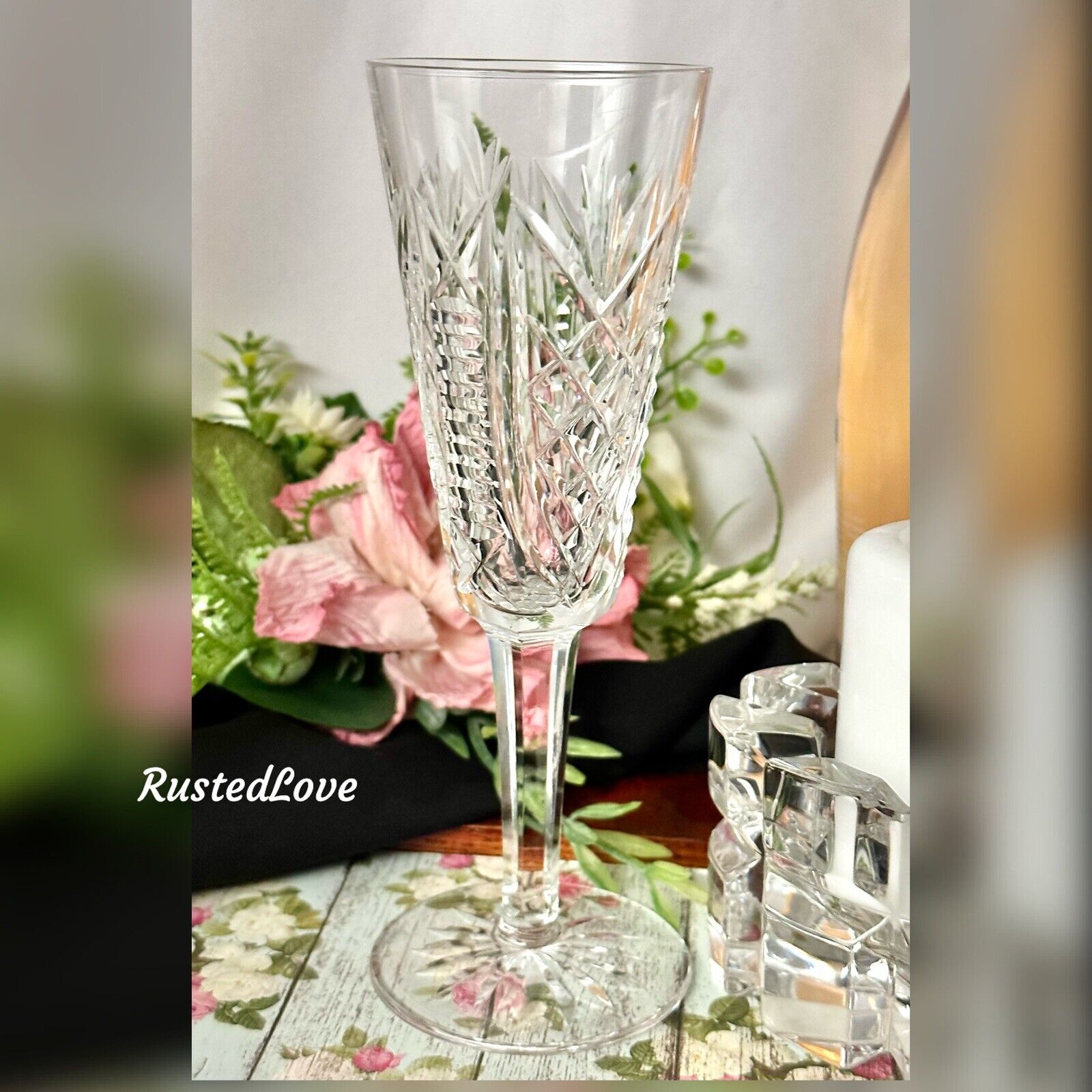 Champagne Flutes Waterford Crystal Clare Toasting Wedding Celebration Glasses 1