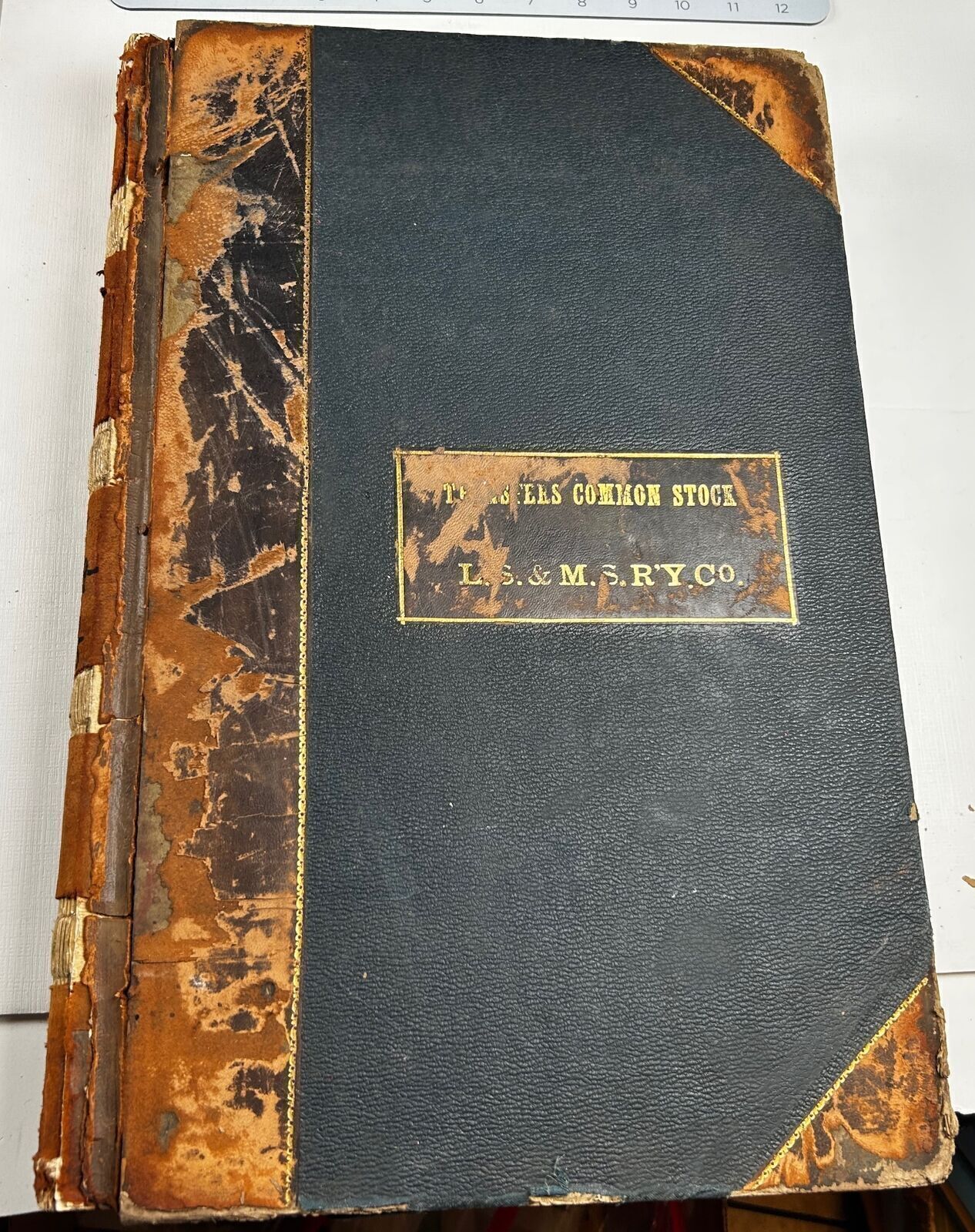 Lake Shore & Michigan Southern Railway Account Book Stock Shares 1899-1902