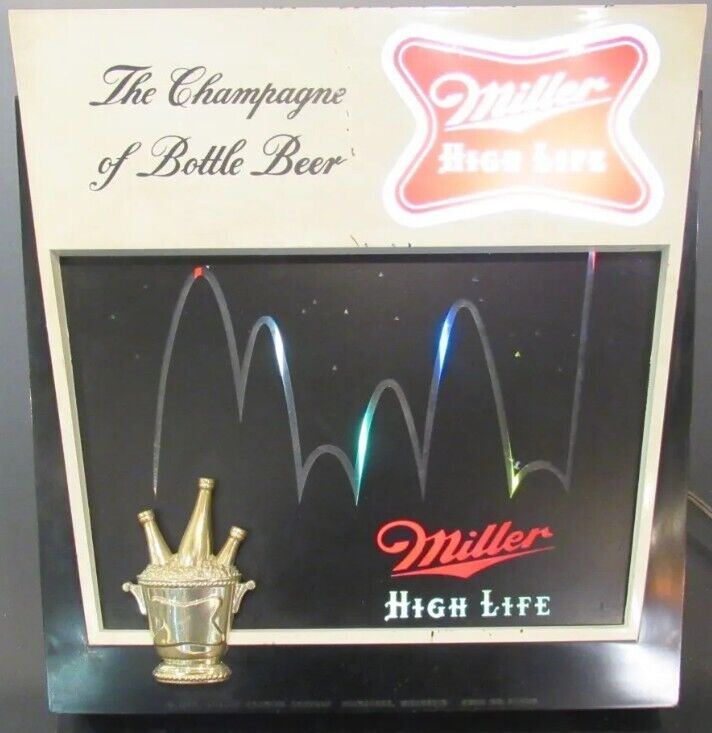Miller High Life Bouncing Ball motion beer sign replacement scroll artwork