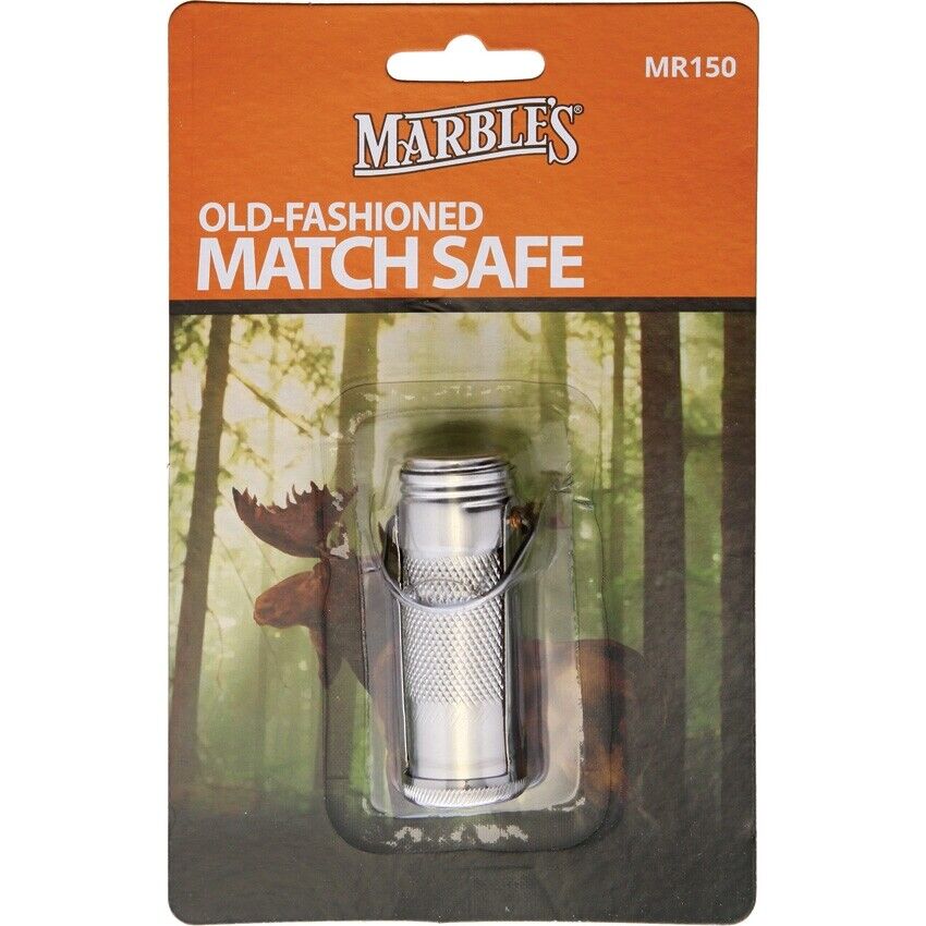 Marbles Match Safe From Original 1900 Patent Waterproof Stainless Construction