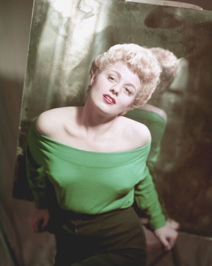 Shelley Winters sexy vampish pose 1950's color 24x36 Poster