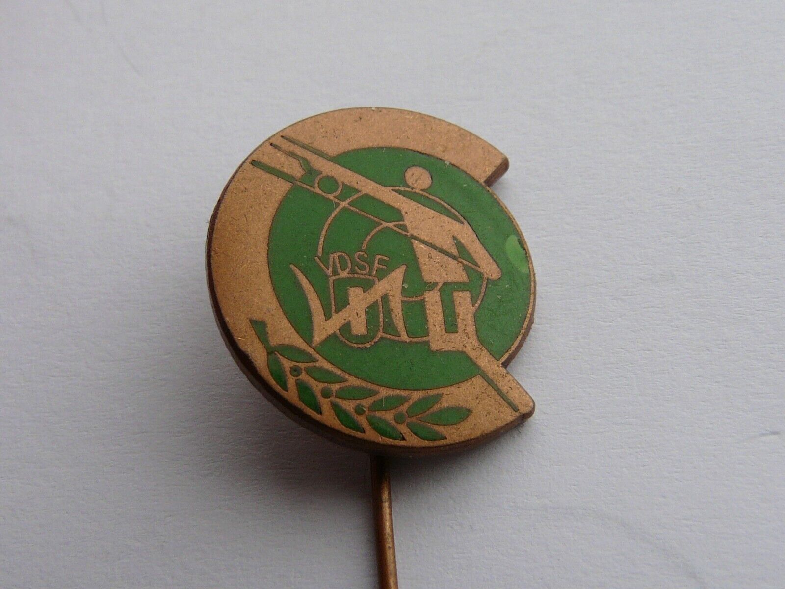 Vintage German Enamel Shooting Pin, Badge. Unusual Design. (6547)